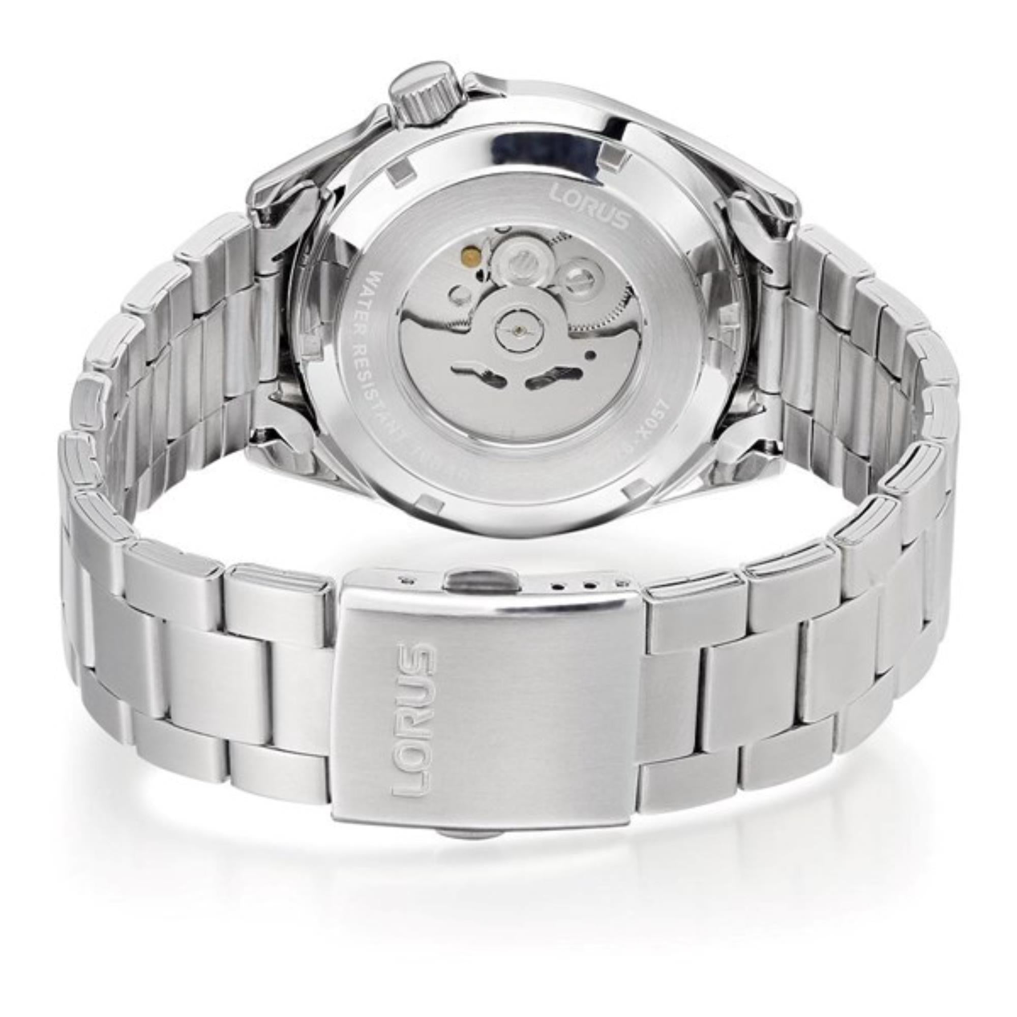 Lorus Automatic Green Dial Silver Bracelet Men’s Watch RL421BX9