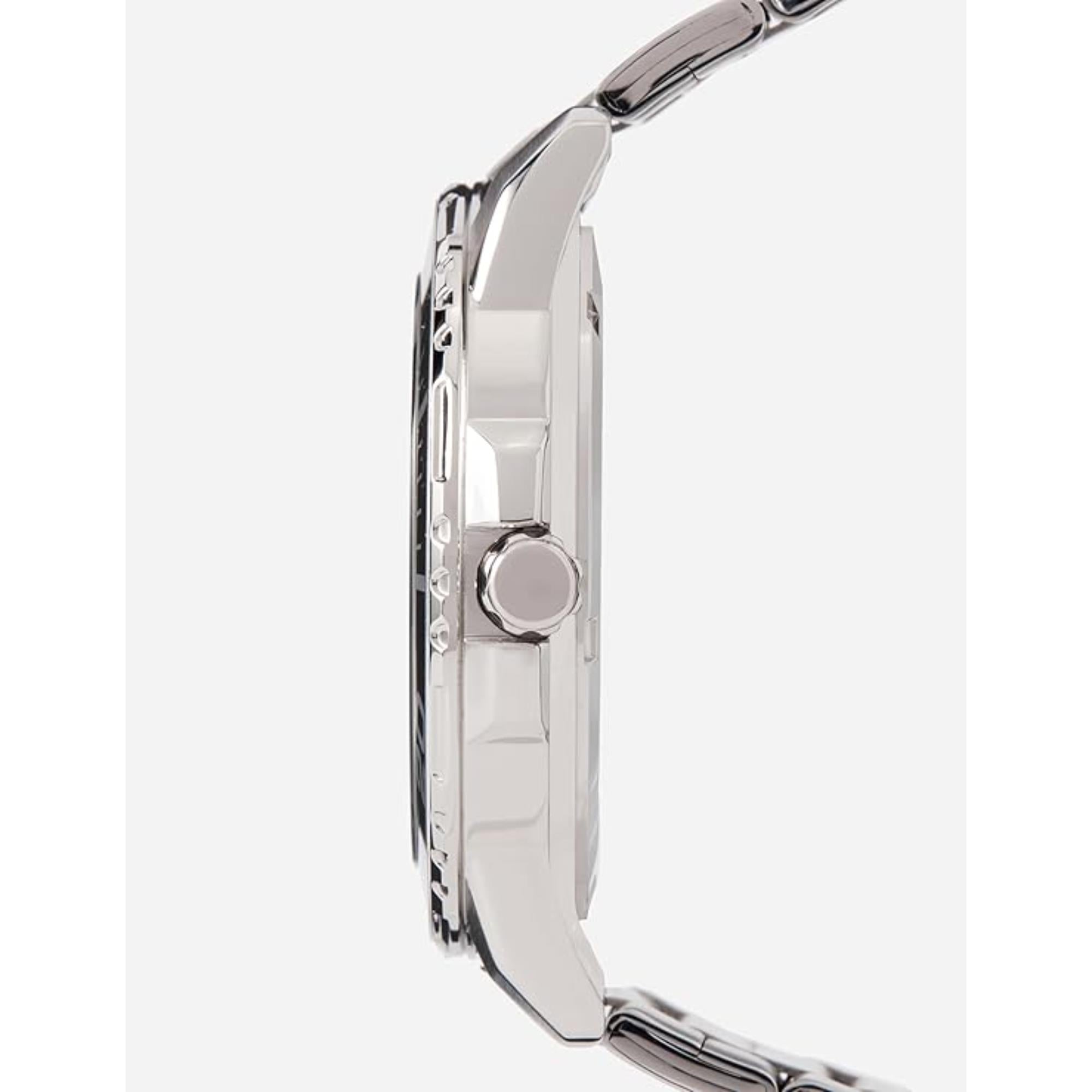 Lorus Stainless Steel Analog Black Sunray Watch RH355AX9