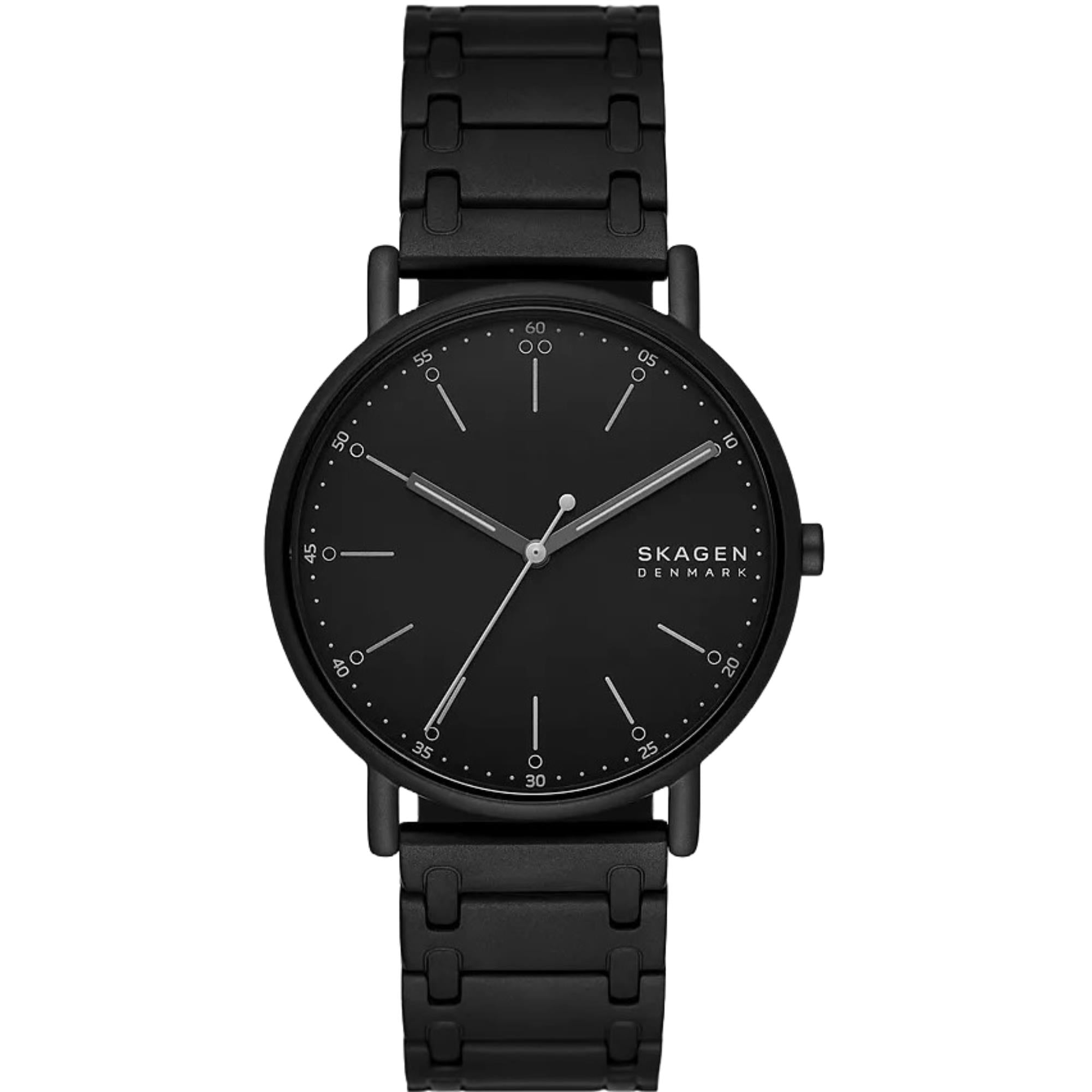 Skagen Signatur Midnight Stainless Steel Bracelet Black Dial Men’s Watch SKW6914