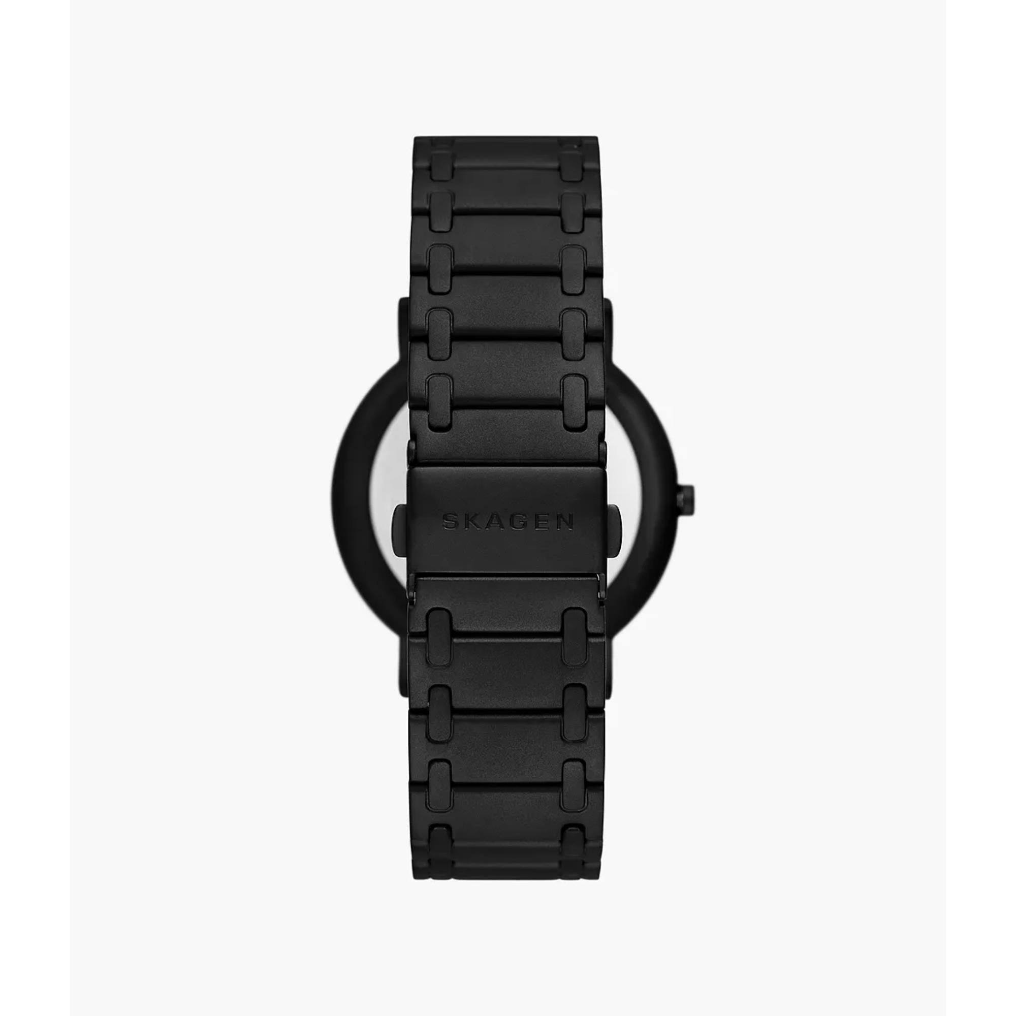 Skagen Signatur Midnight Stainless Steel Bracelet Black Dial Men’s Watch SKW6914