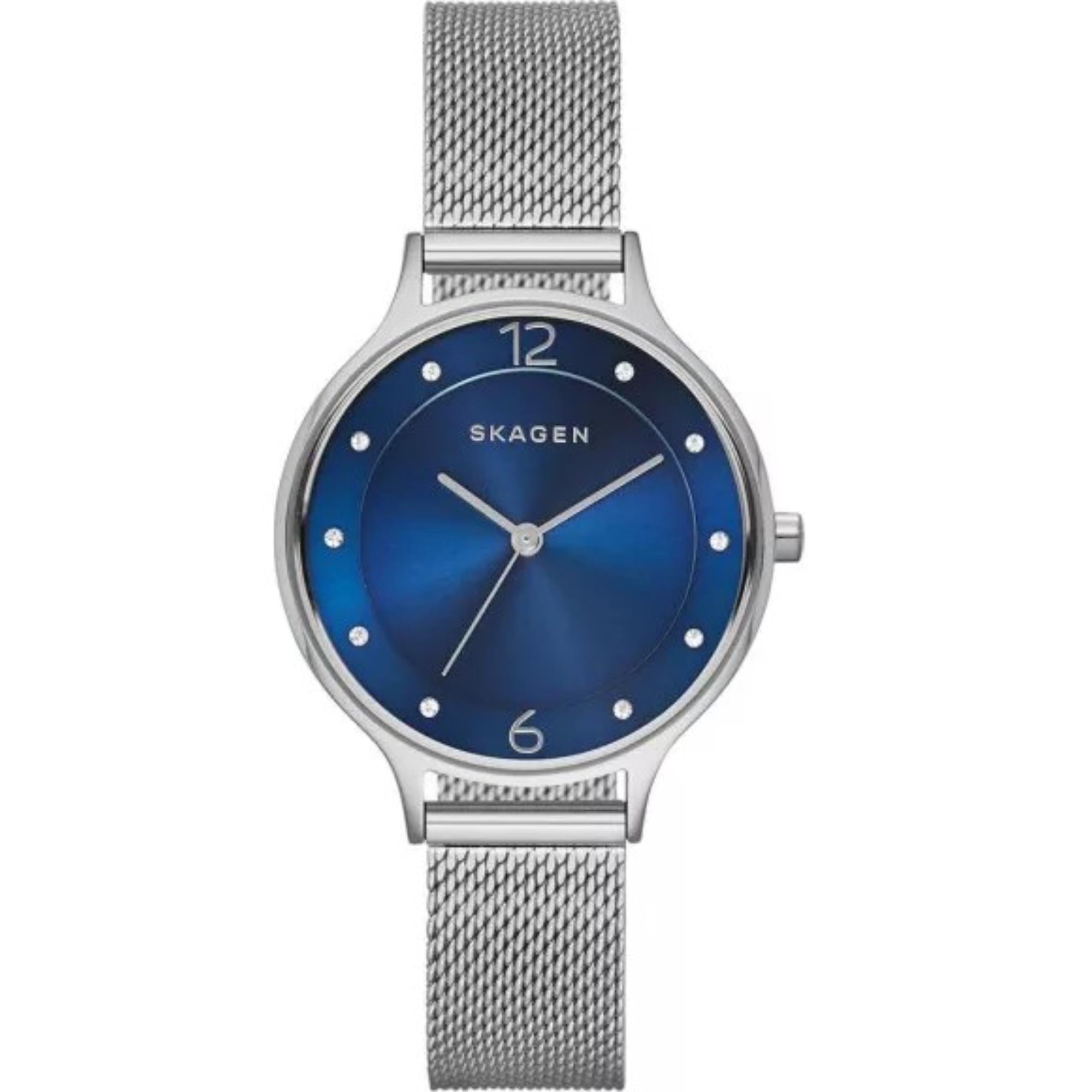 Skagen Anita Lille Steel Mesh Deep Ocean Dial Women’s Watch SKW2307