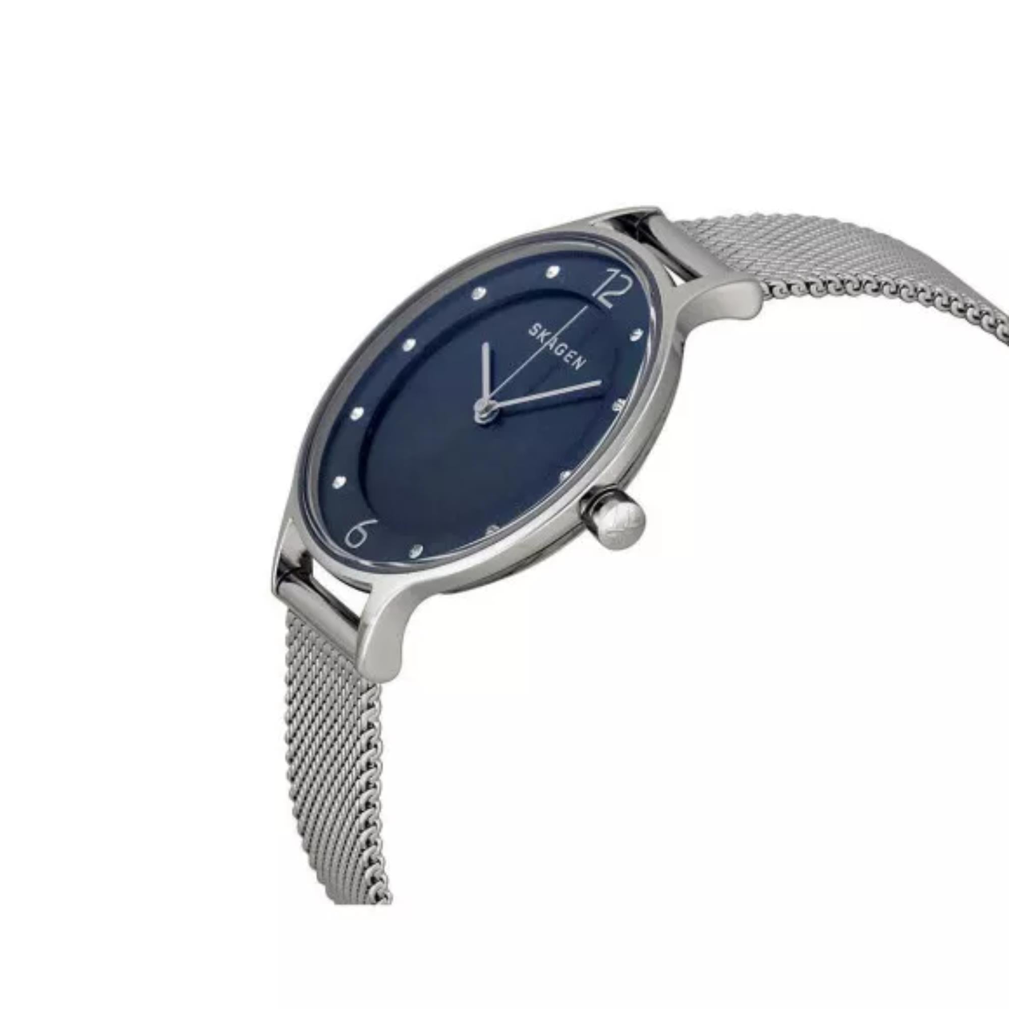 Skagen Anita Lille Steel Mesh Deep Ocean Dial Women’s Watch SKW2307