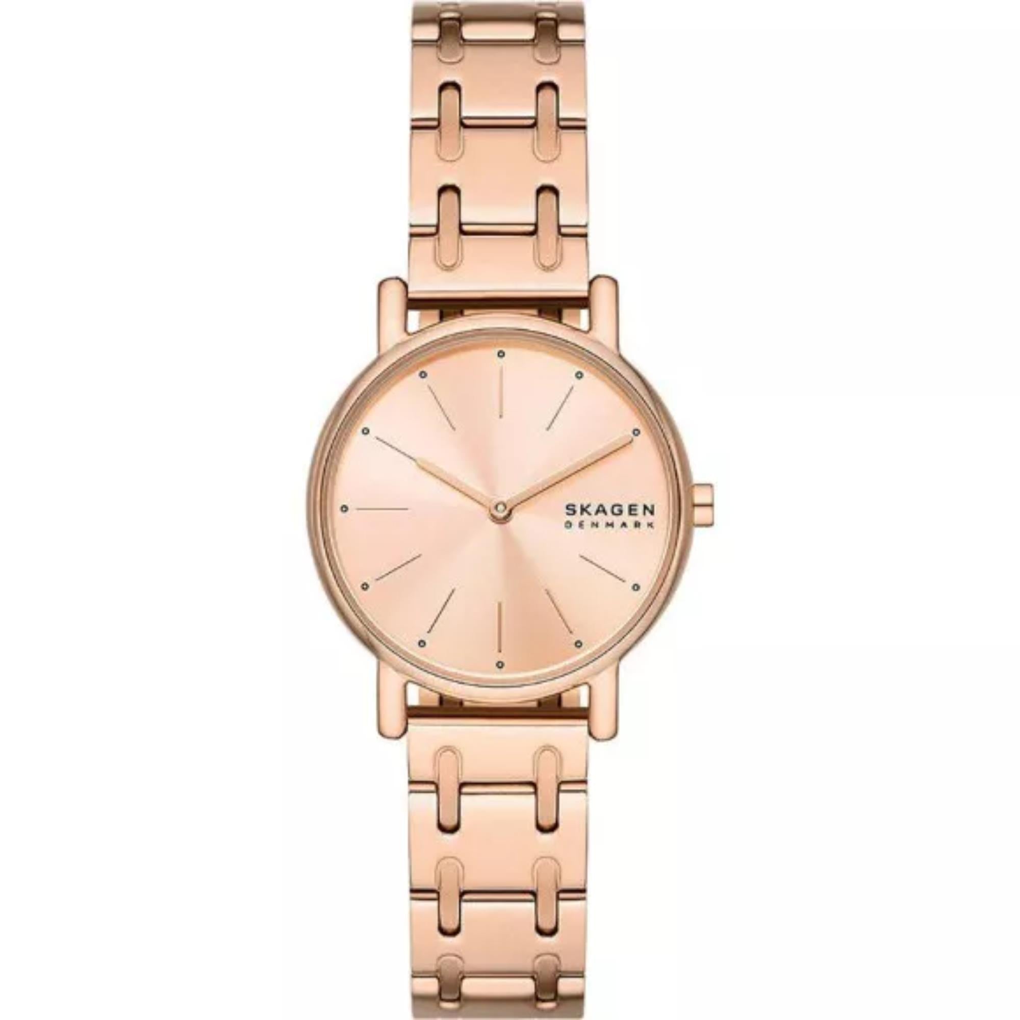 Skagen Signatur Lille Rose Gold Bracelet Rose Gold Dial Women’s Watch SKW3125