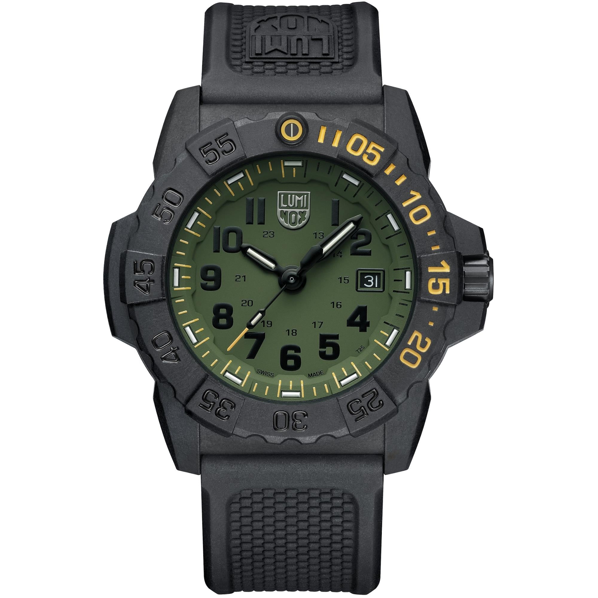 Luminox Navy SEAL Foundation Series Green Dial Rubber Strap Men's Watch XS.3517.NSF.SET