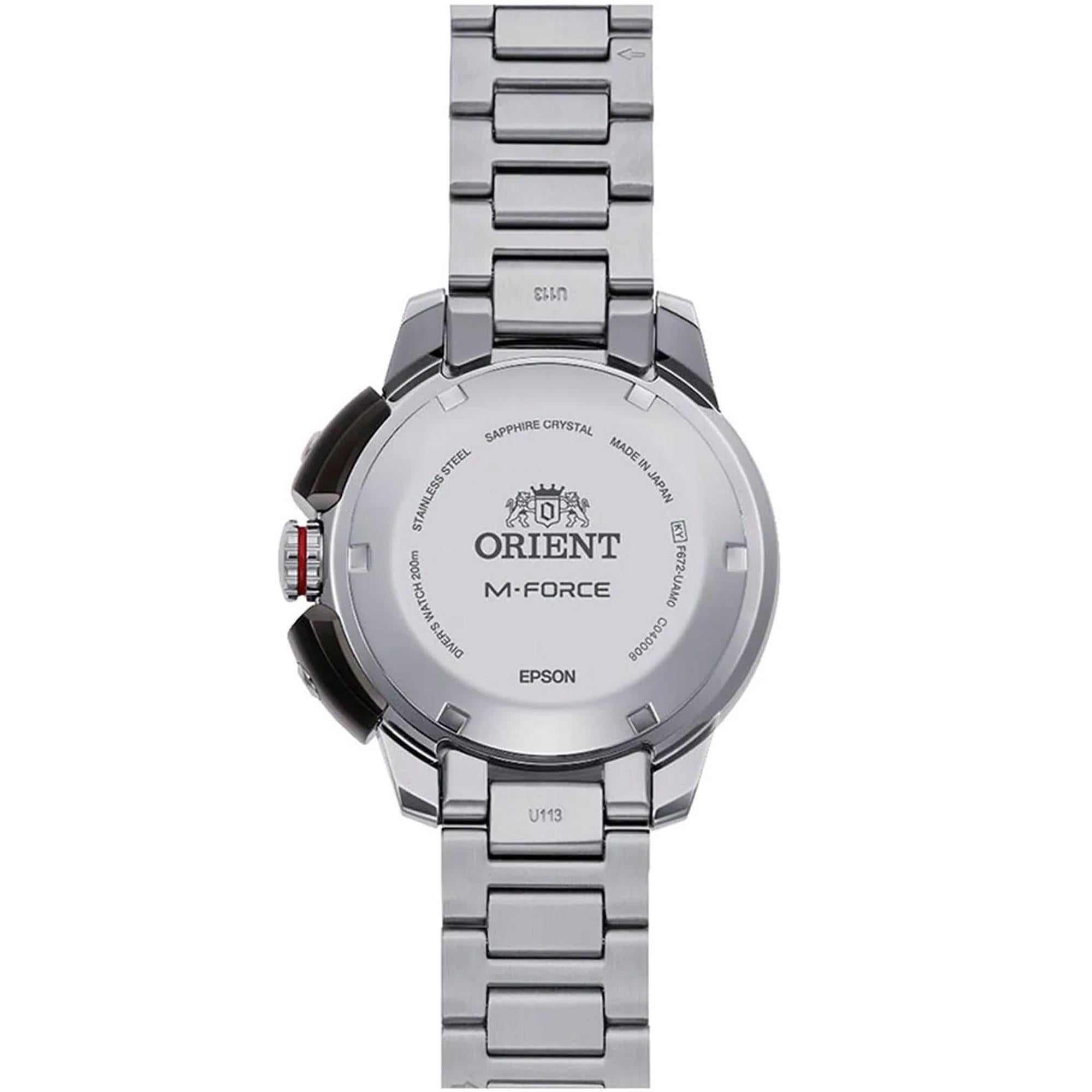 Orient RA-AC0L01B00B M-Force Black Dial Men's Dive Watch 