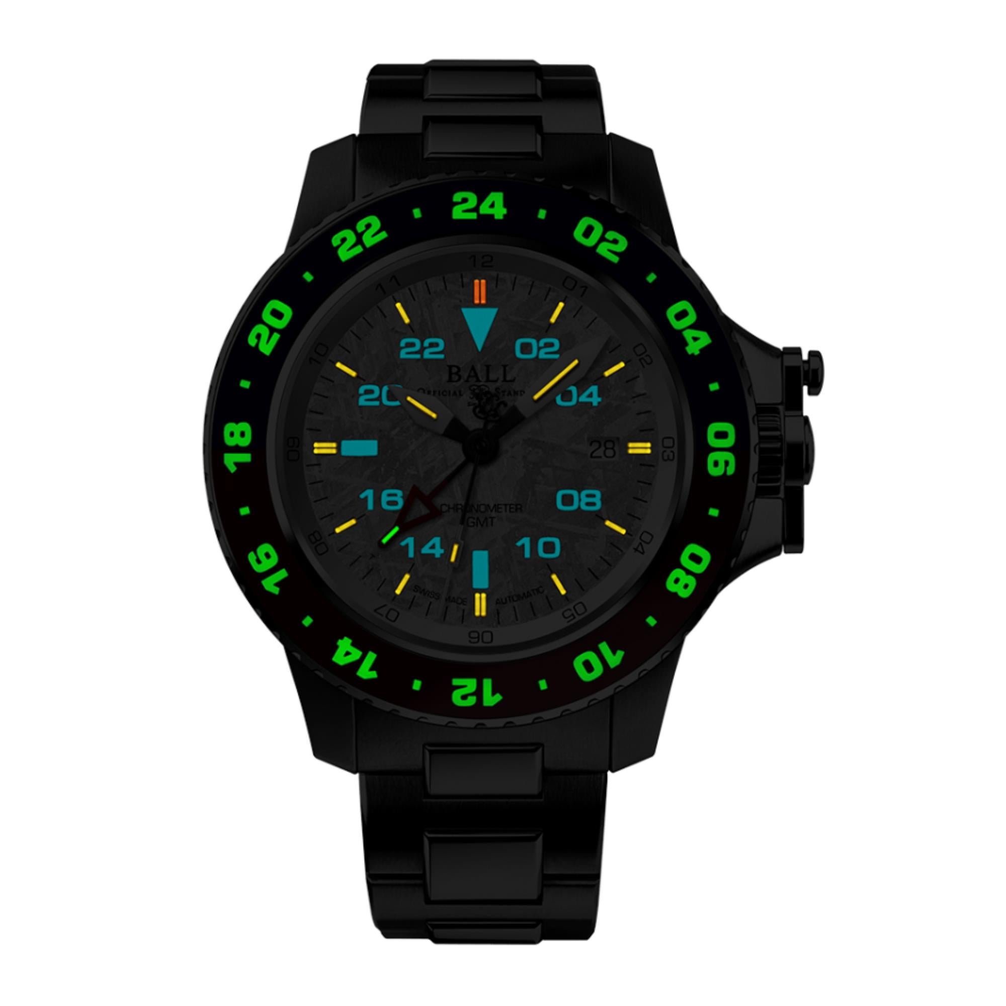 BALL Engineer Hydrocarbon AeroGMT II Meteorite Dial Men’s Watch DG2018C-S20C-MSL
