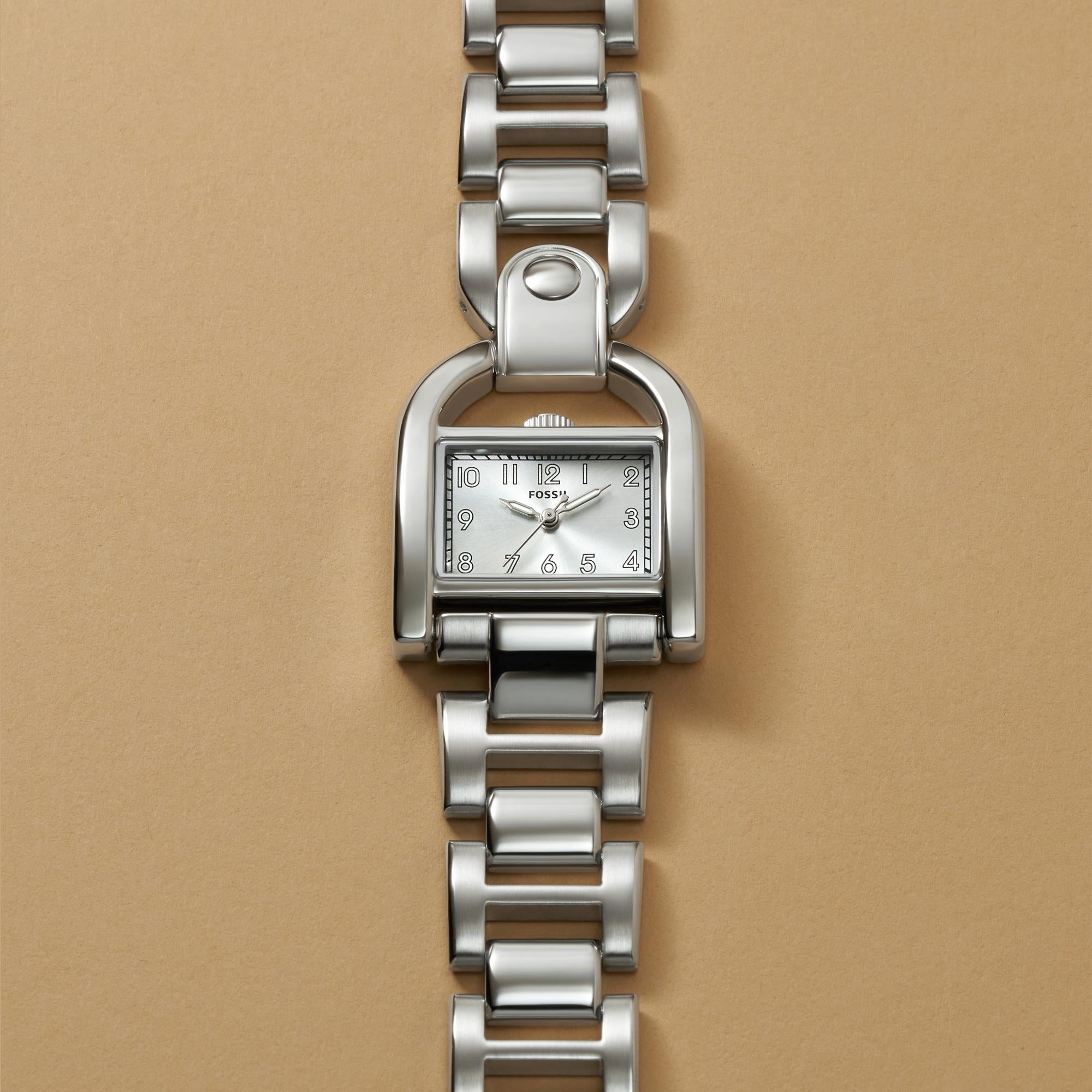 Fossil Harwell Stainless Steel Silver Dial Women’s Watch ES5326