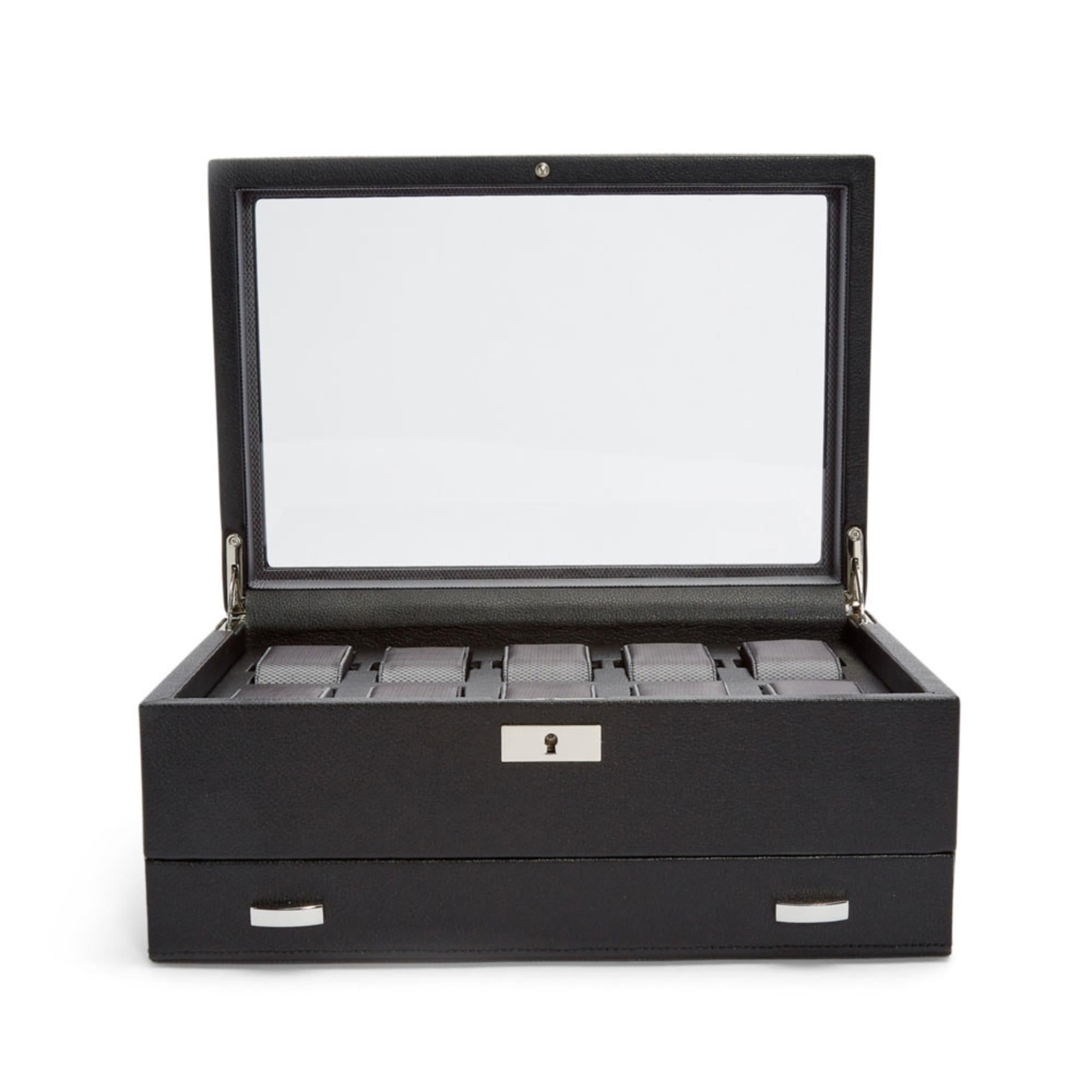 WOLF Viceroy 10 Piece Watch Box with Storage 466202