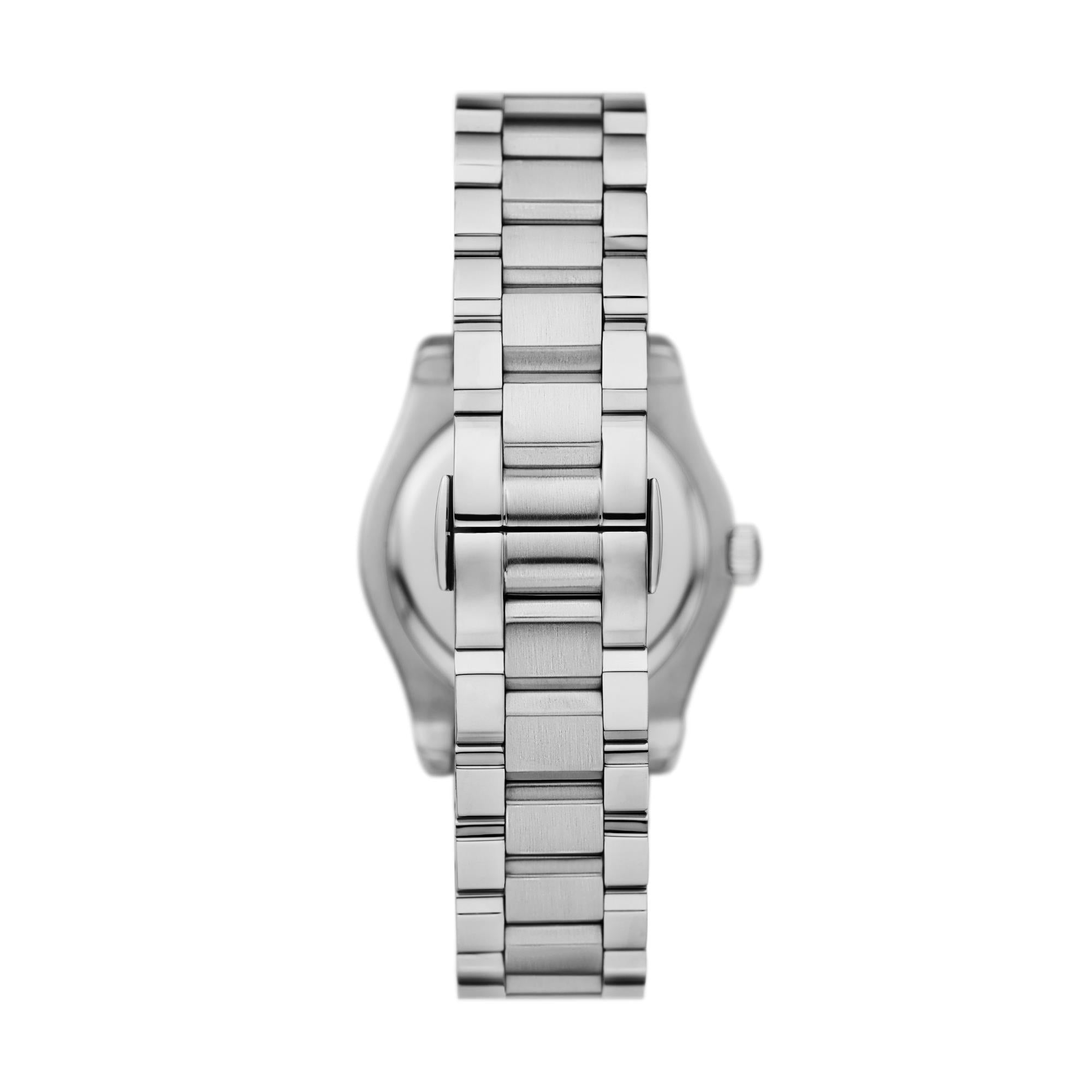 Emporio Armani Date Stainless Steel Mother-of-Pearl Dial Women's Watch AR11557