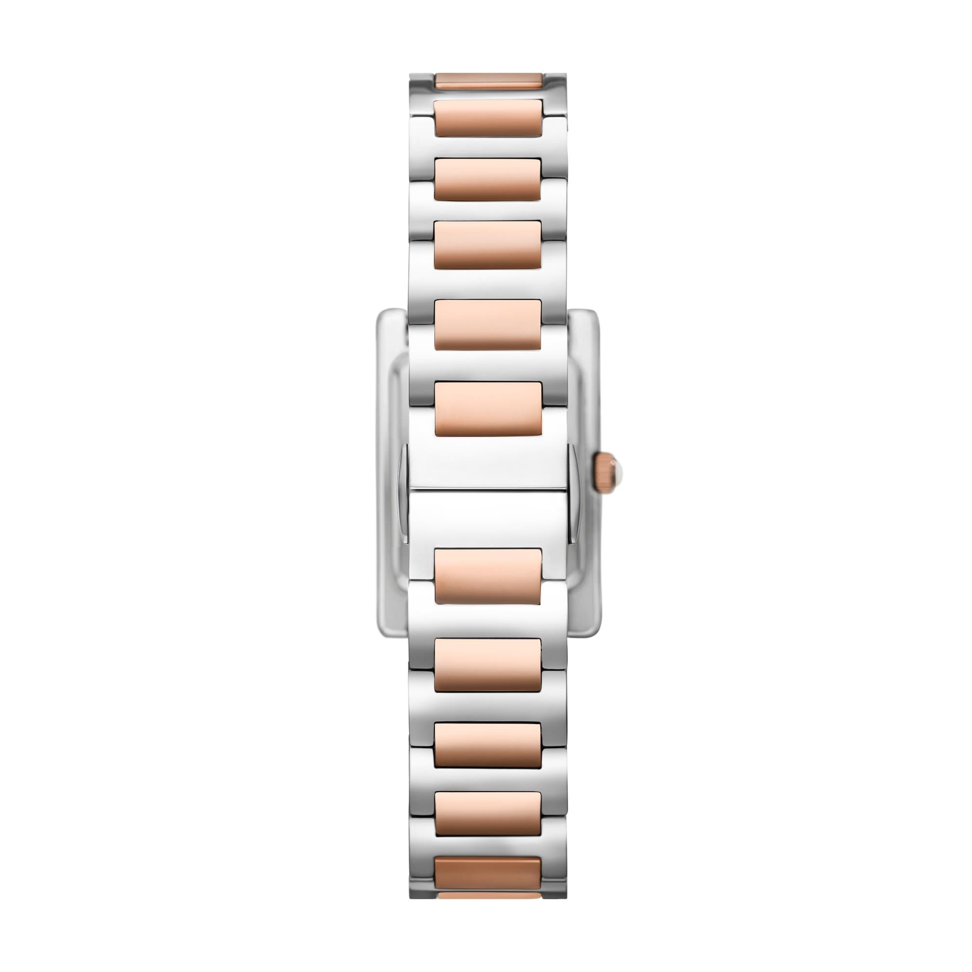 Emporio Armani Genni Two-Tone Stainless Steel Mother-of-Pearl Dial Women's Watch AR11626