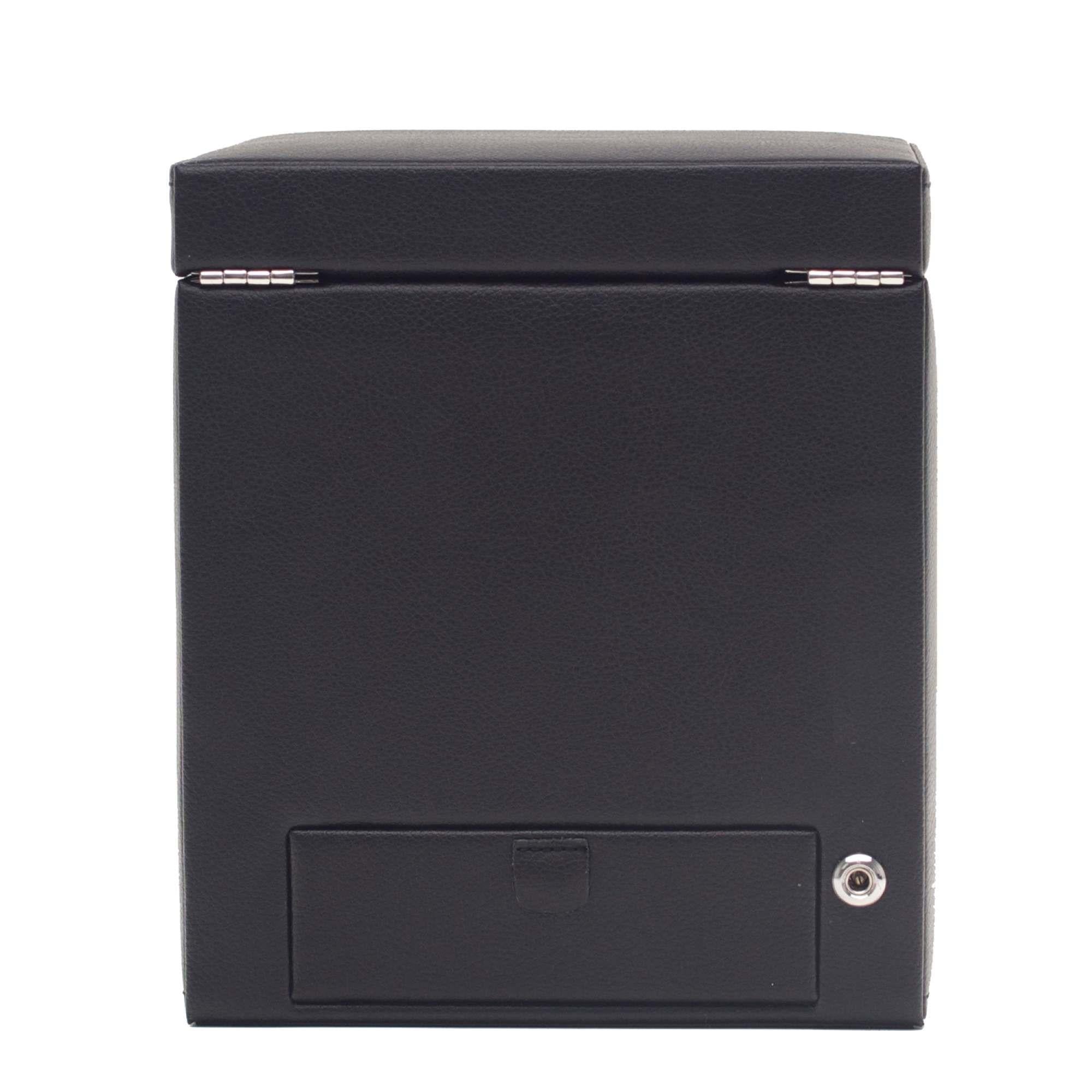 WOLF Roadster Ebony Macassar Single Watch Winder With Storage 457156