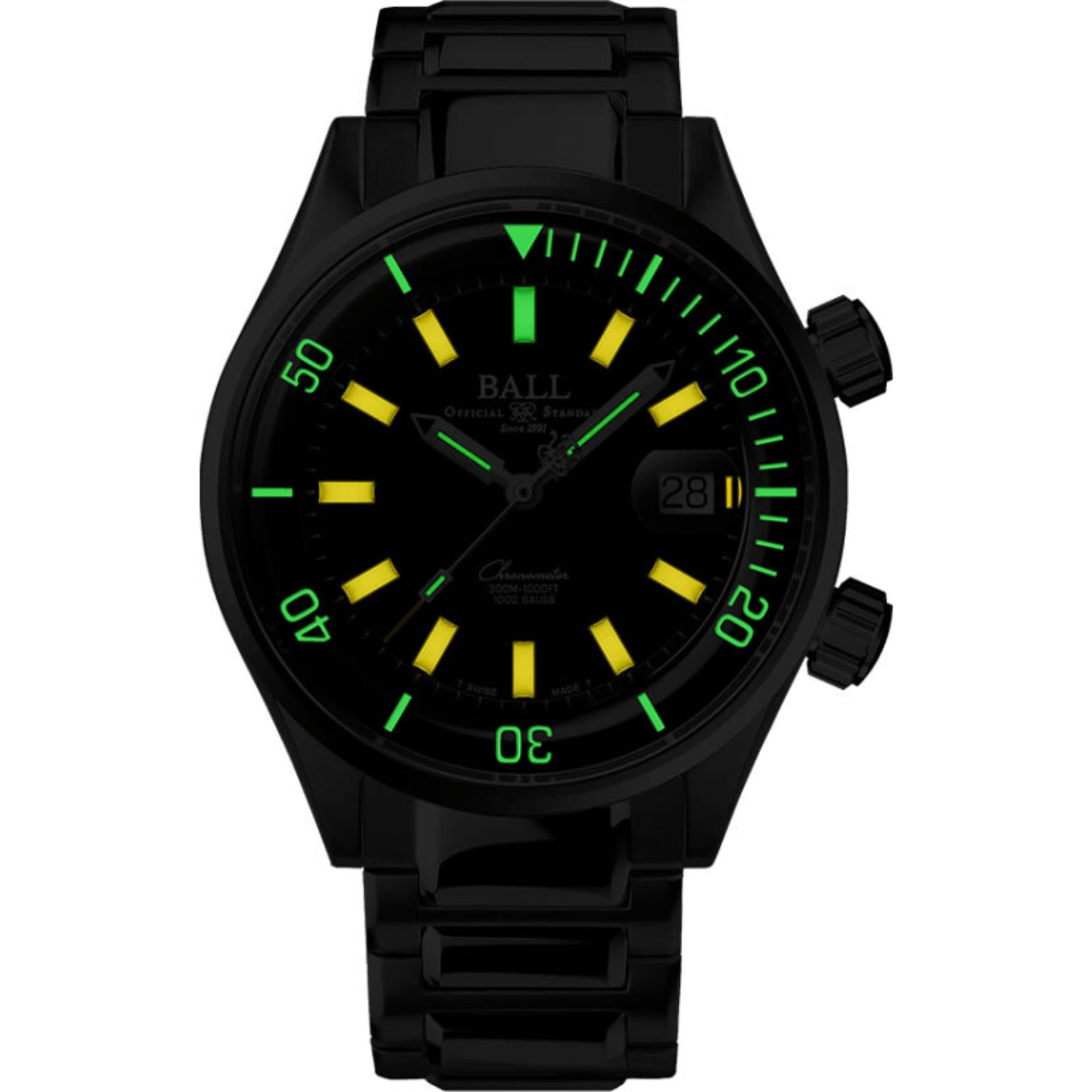 BALL Engineer Master II Diver Chronometer Black Dial Stainless Steel Men’s Watch DM2280A-S1C-BK