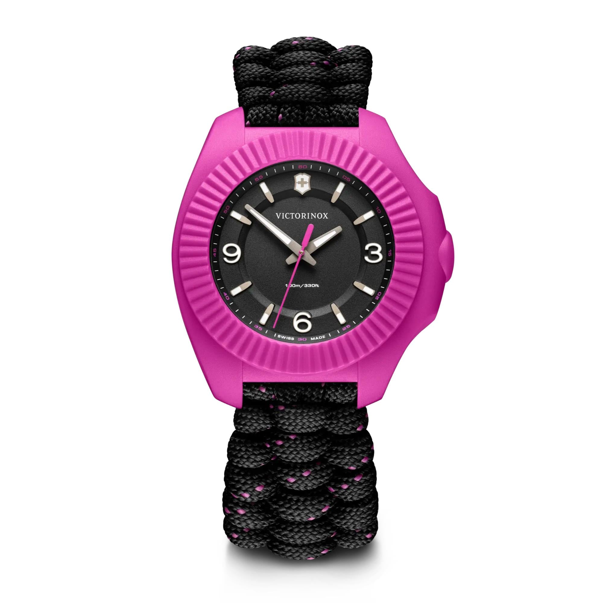 Victorinox I.N.O.X. V Black Dial Paracord Strap Women's Watch 241918