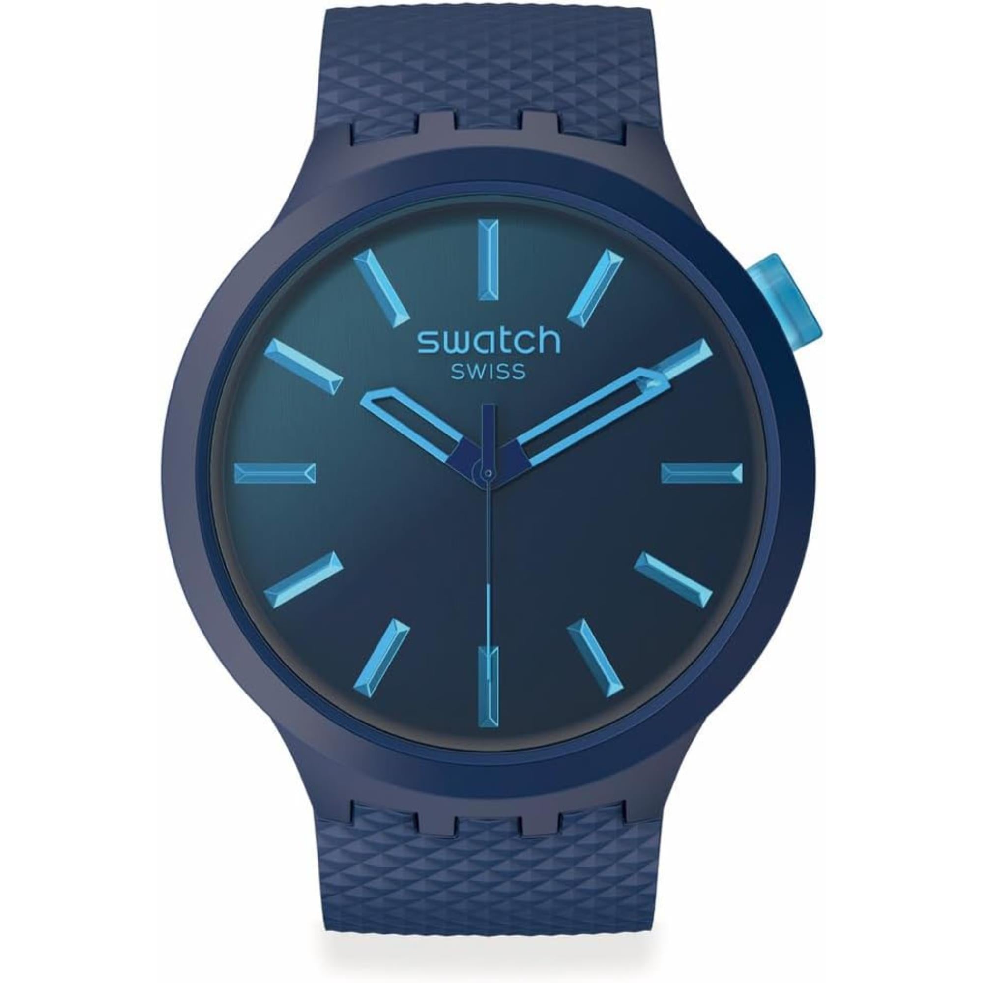 Swatch Big Bold Indigo Glow Blue Dial Unisex Watch SB05N113