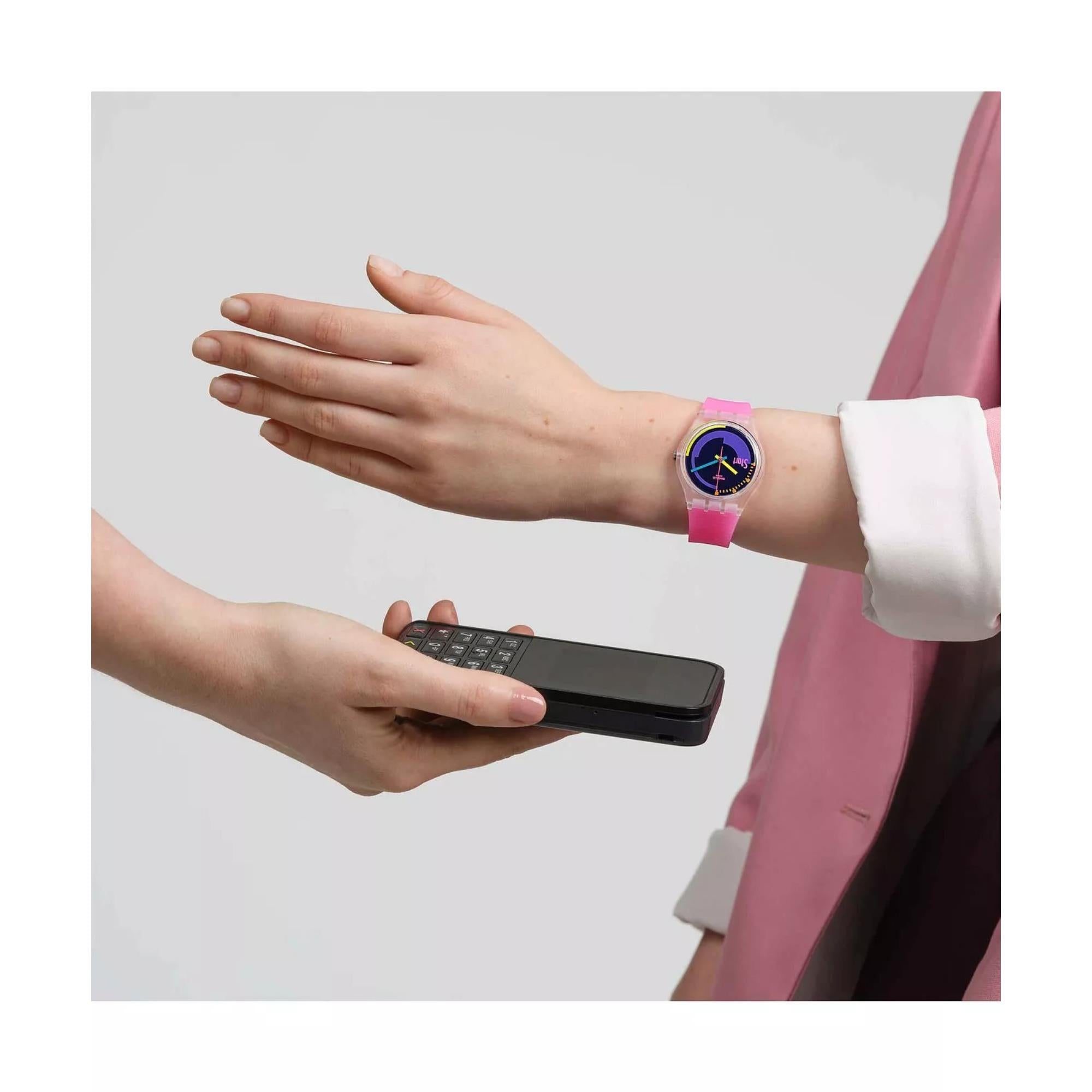 Swatch Multicolor Podium PAY! Unisex Watch SO28K112-5300