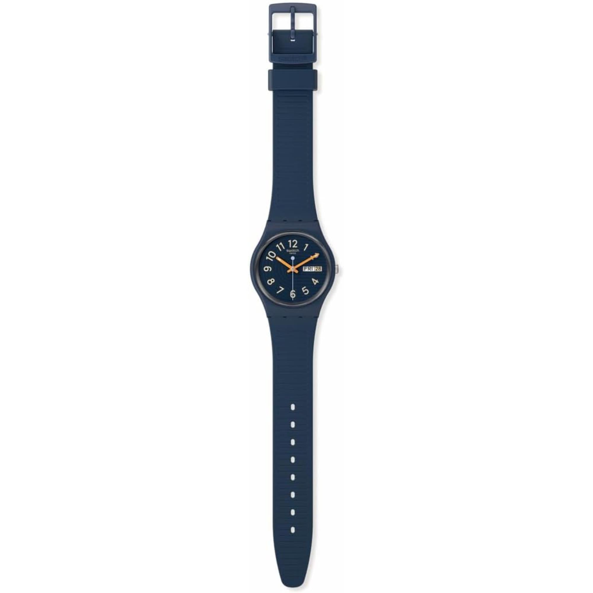 Swatch Trendy Lines At Night Blue Dial Unisex Watch Design SO28I700