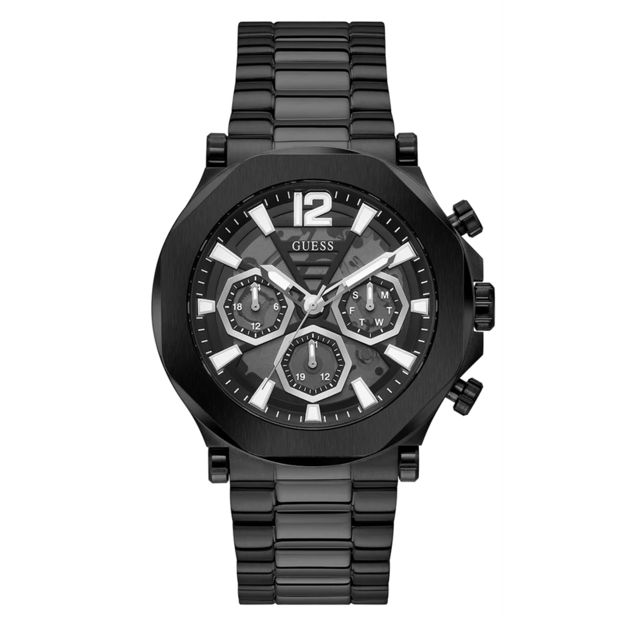 Guess Men's Edge Analog Black Dial Watch GW0539G3