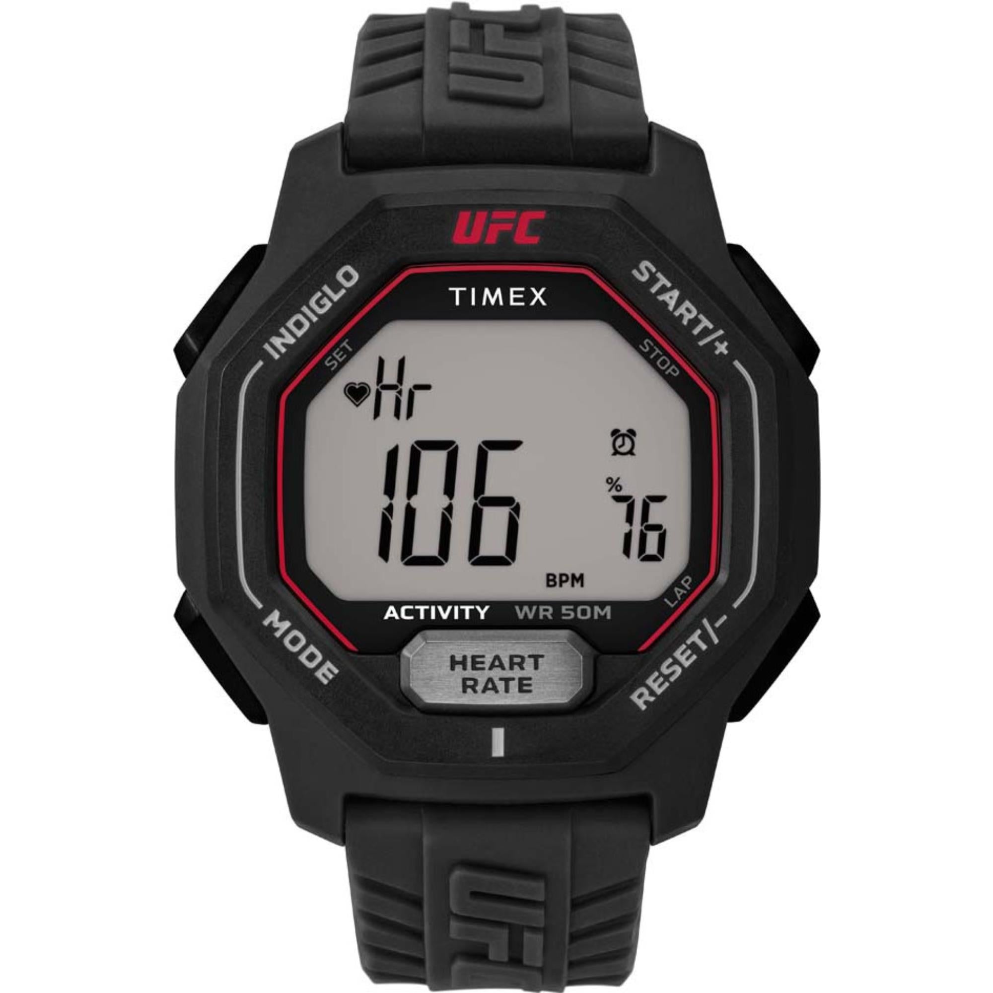 Timex UFC Spark Activity and Heart Rate Men's Digital Black Dial Watch TW2V83800