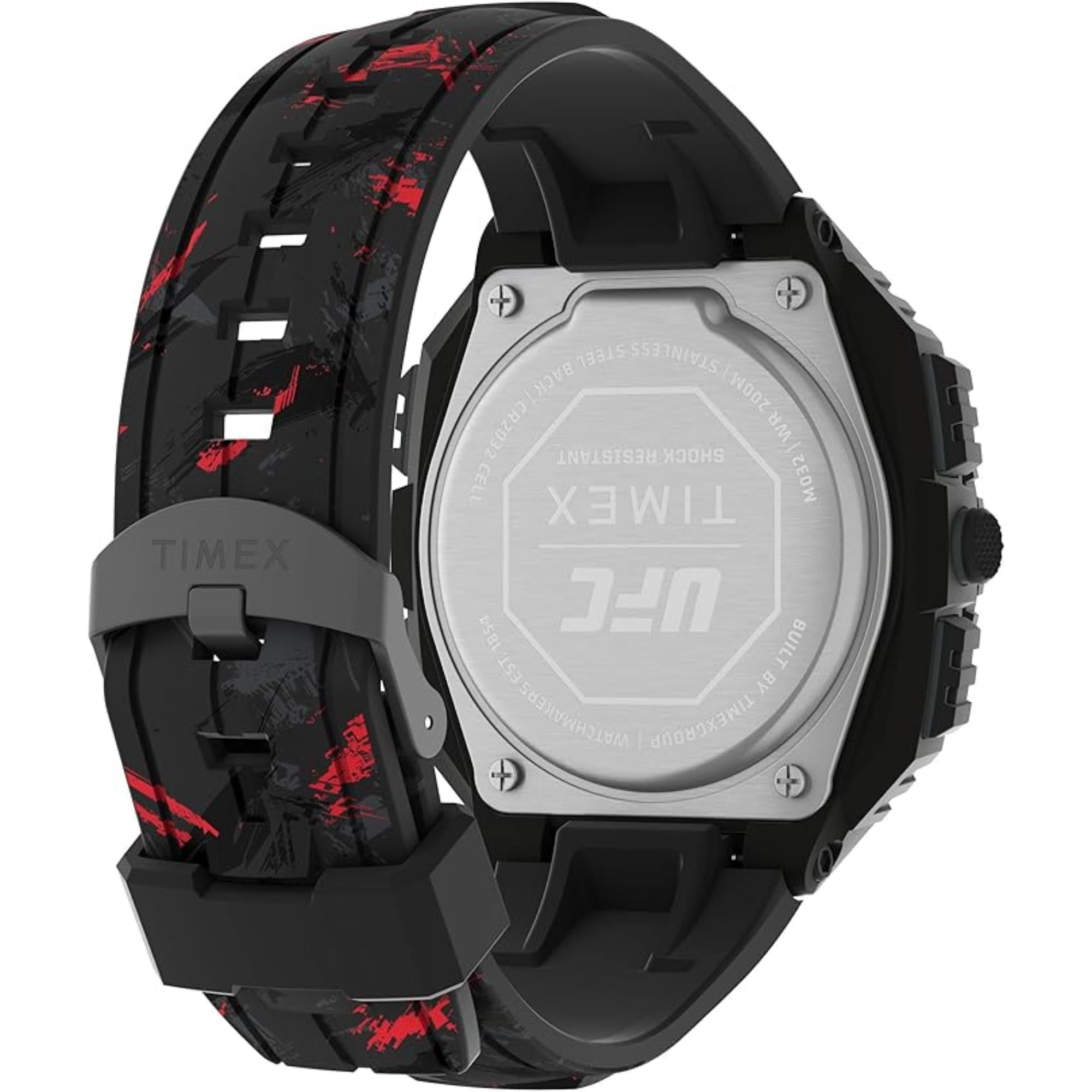 Timex UFC Shock XL Fight Week Black Resin Strap Men's Watch TW2V85100