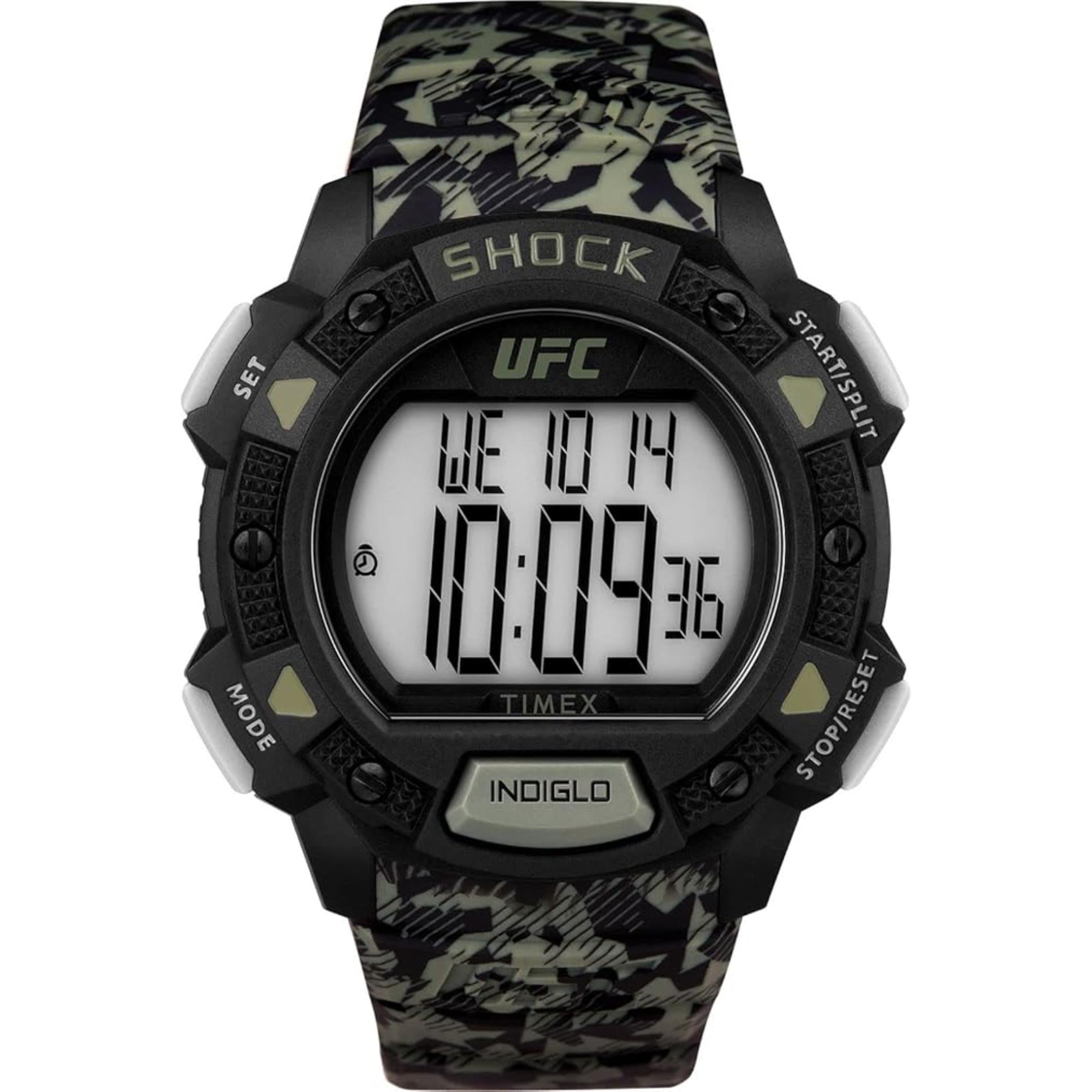 Timex UFC Strength Core Shock Resin Strap Men's Digital Watch TW4B27500