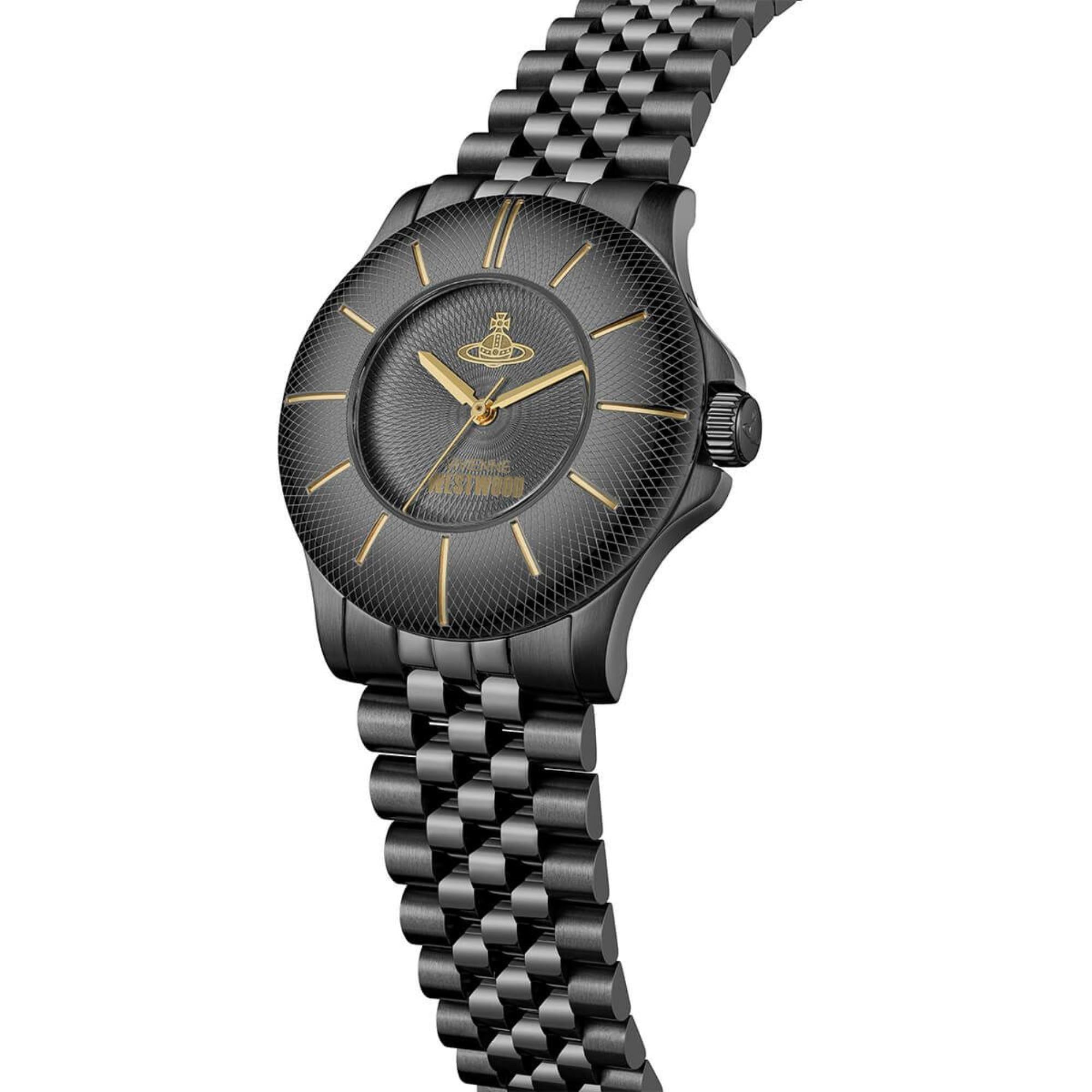 Vivienne Westwood Walbrook Black Dial Steel Strap Women's Watch VV309BKBK
