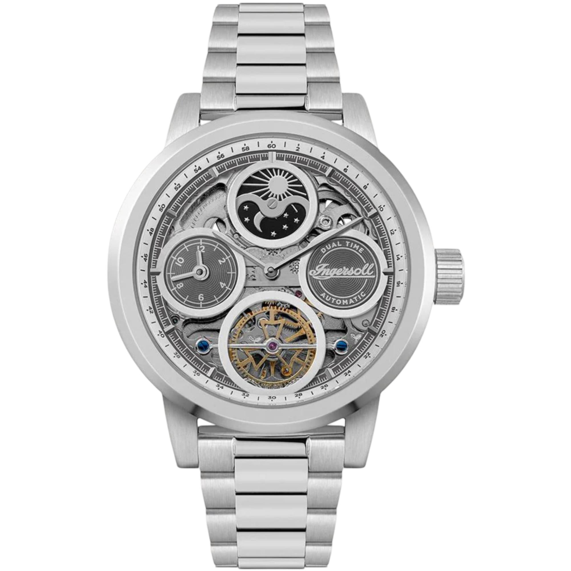 Ingersoll 1892 The Arc Automatic Silver Dial Steel Strap Men’s Watch I16002