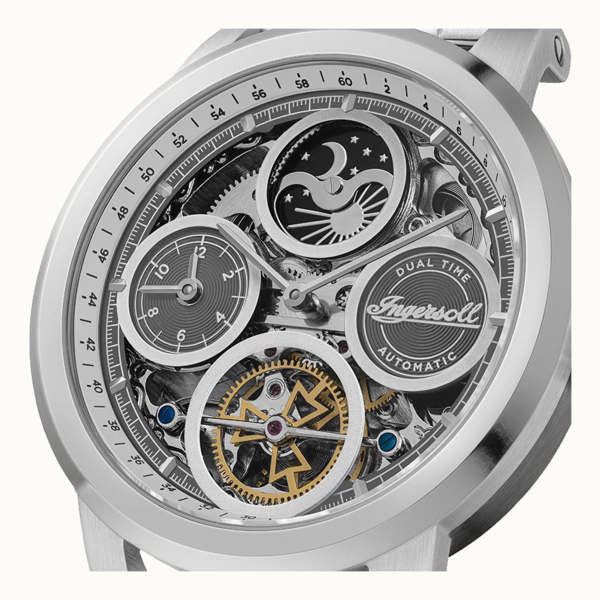 Ingersoll 1892 The Arc Automatic Silver Dial Steel Strap Men’s Watch I16002