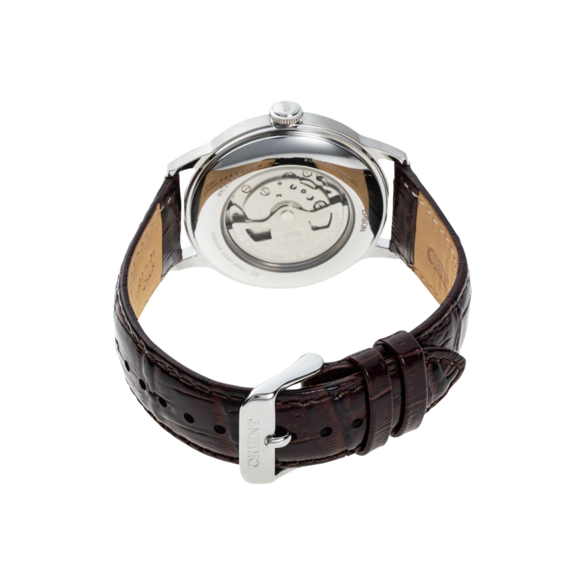 Orient Bambino Version 8 Automatic  with Leather Strap Red Dial Men’s Watch RA-AK0705R30B