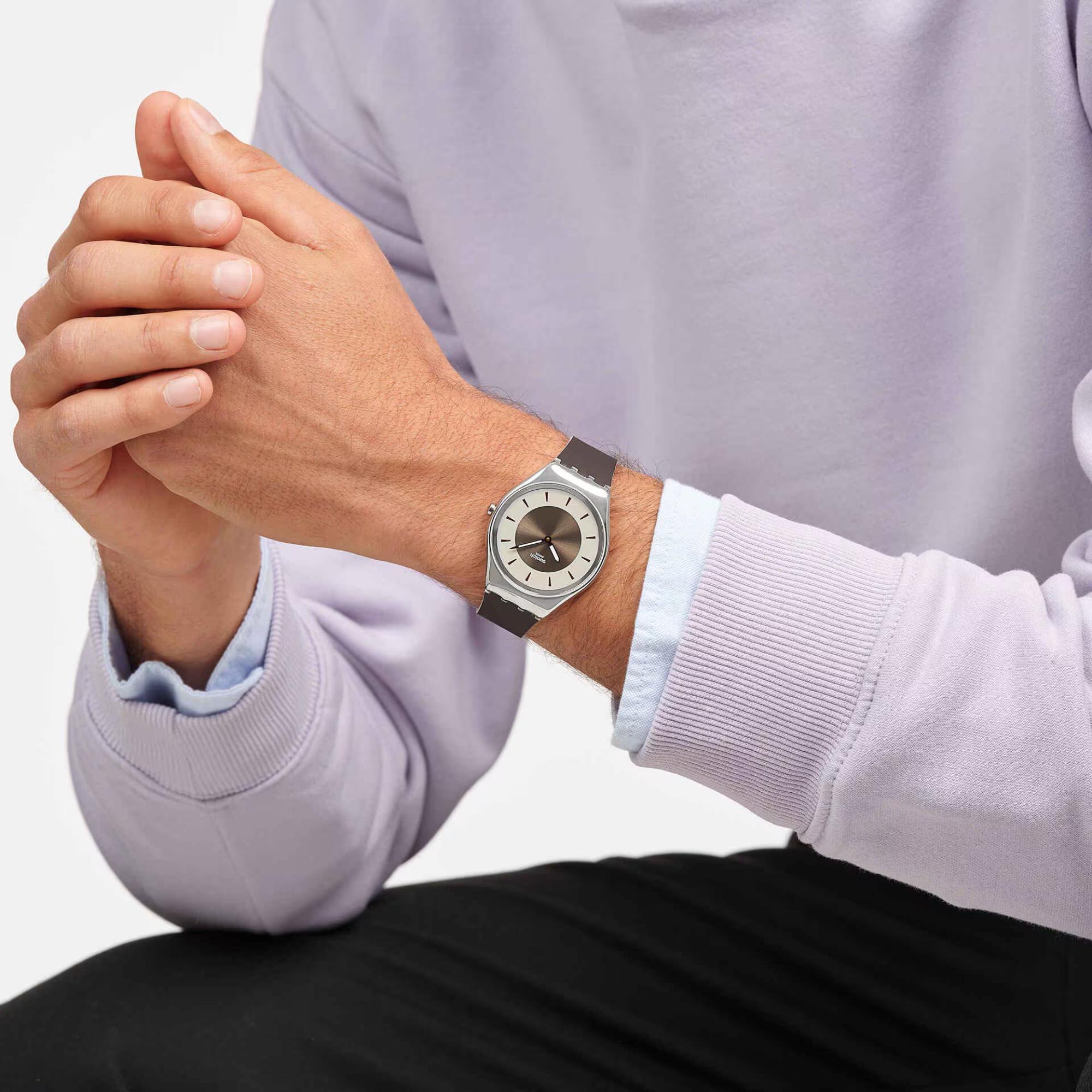 Swatch Hazel Delight Bronze Dial Unisex Watch SYXS158