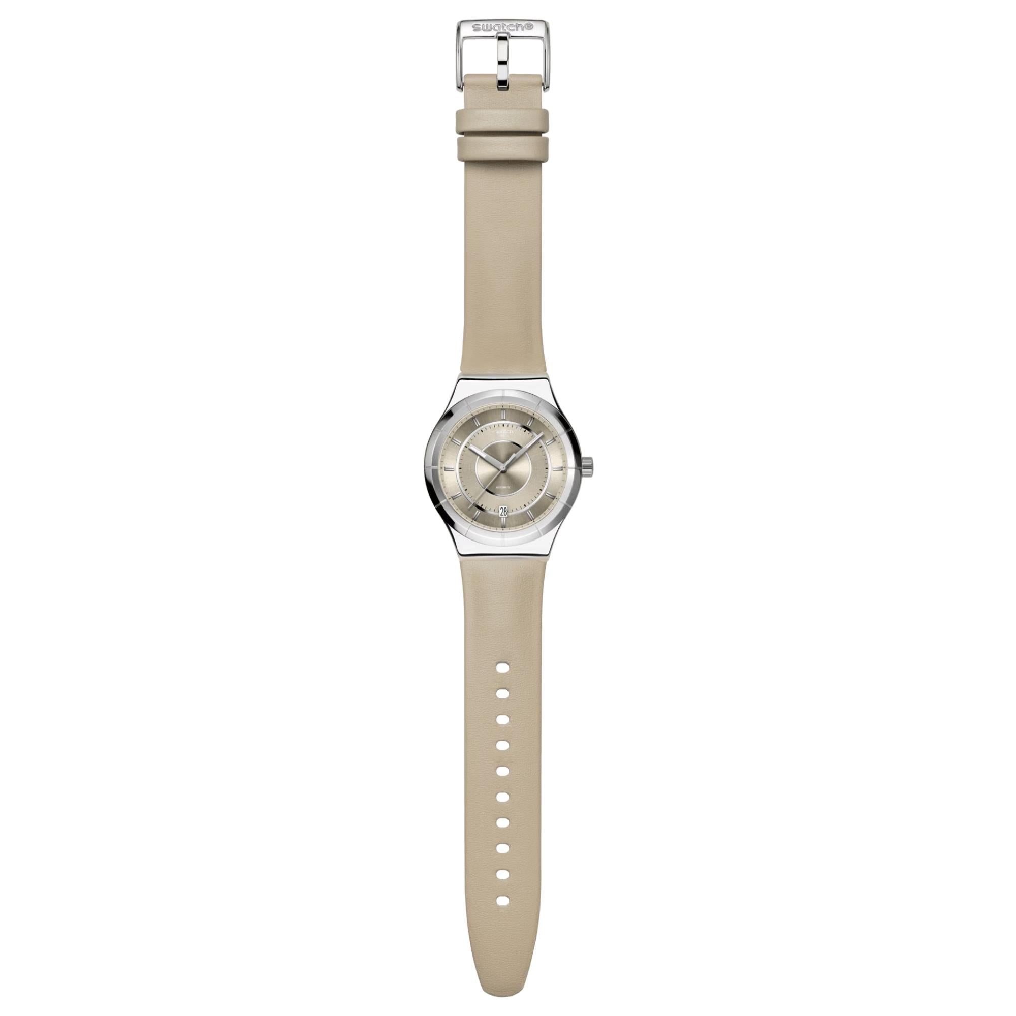 Swatch Mocha Dream Beige Dial Unisex Watch YIS434