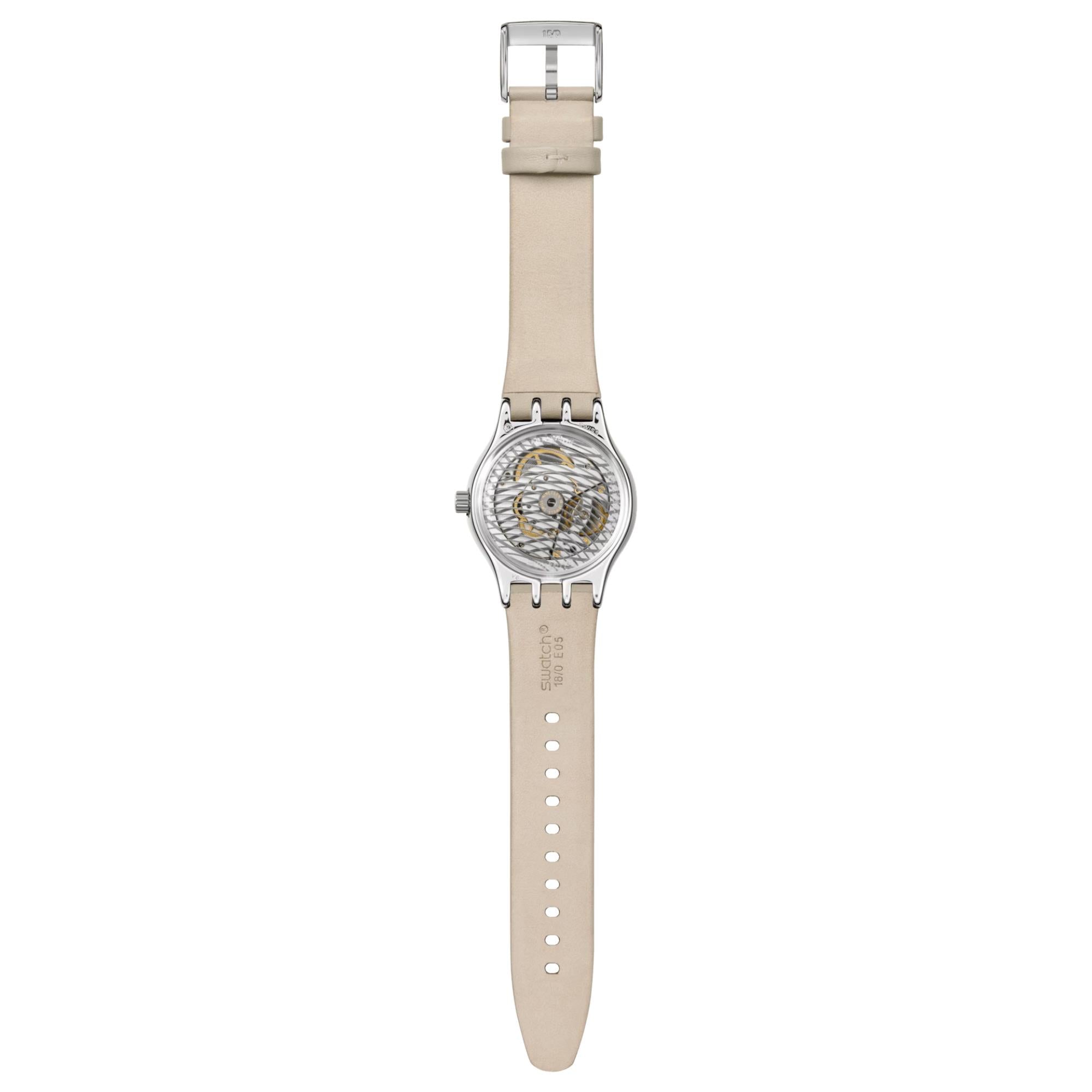 Swatch Mocha Dream Beige Dial Unisex Watch YIS434