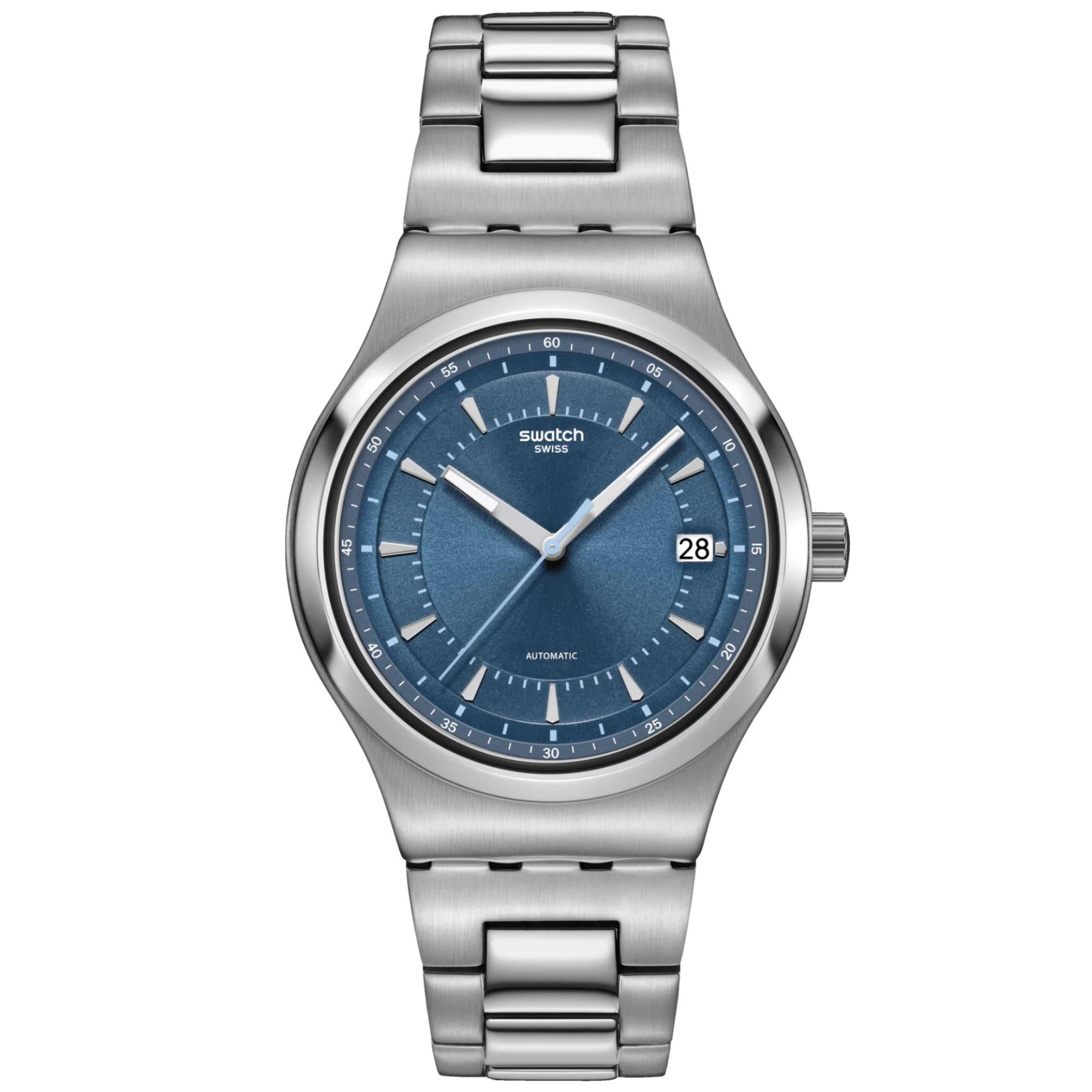 Swatch Shimmer At Dusk Unisex Blue Dial Watch YIS435G