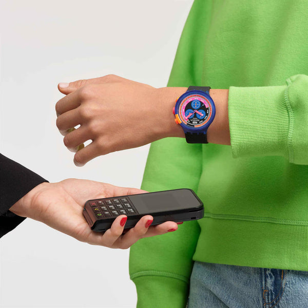 Swatch Neon Party To The Max P Unisex Multicoloured Dial Watch SB06N101-5300