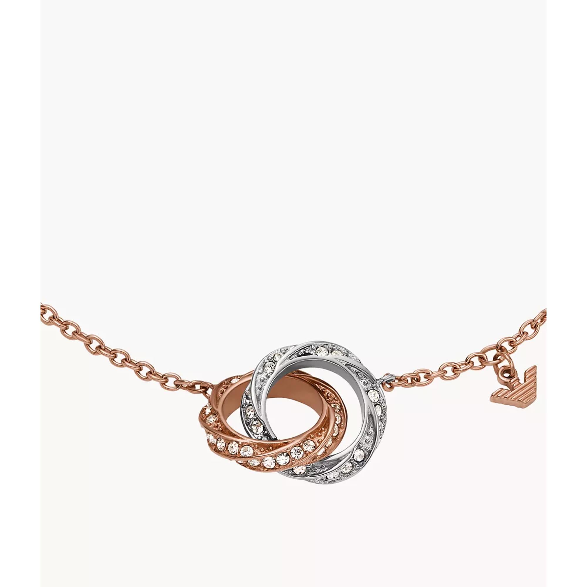Emporio Armani Two-Tone Stainless Steel Chain Women's Bracelet EGS3005221