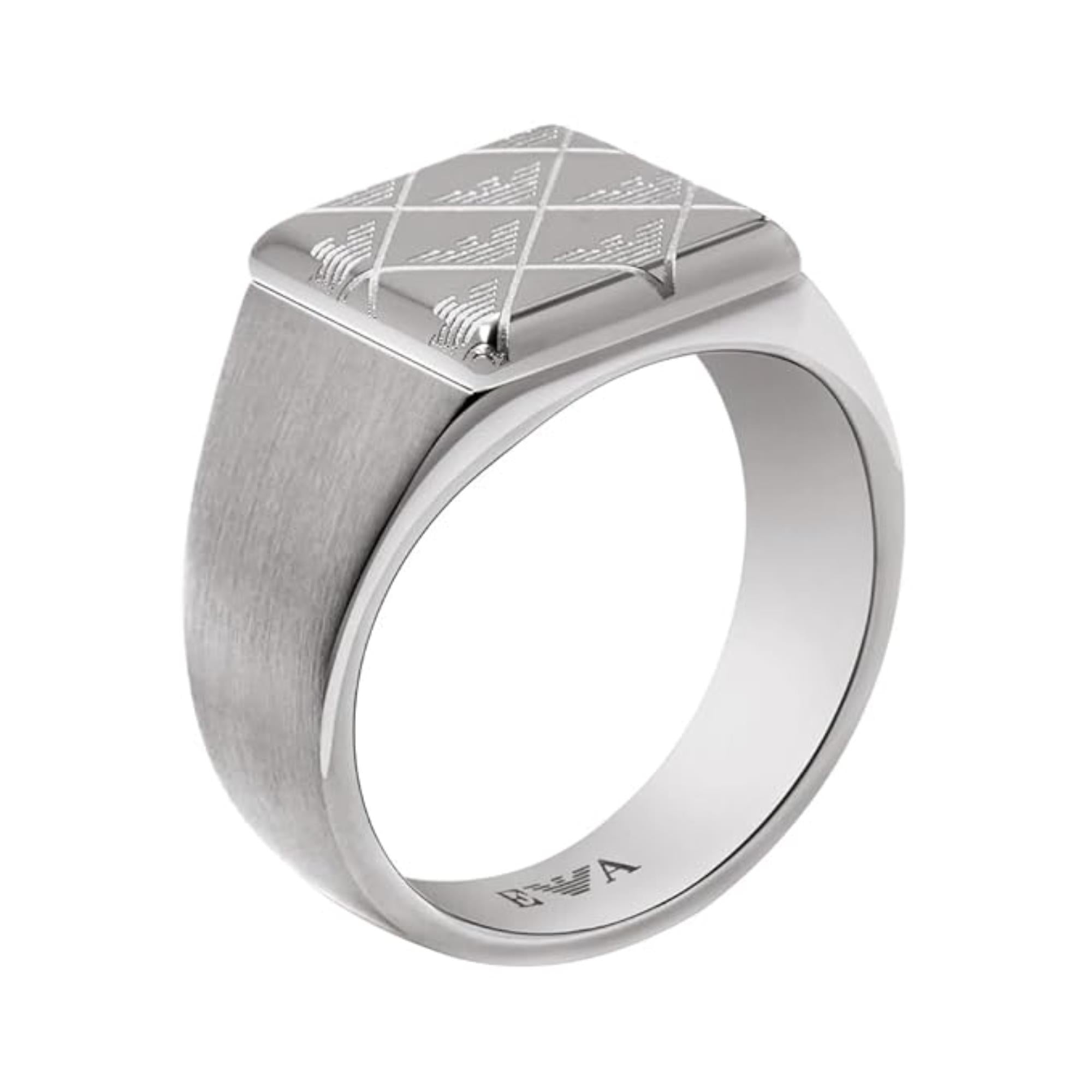 Emporio Armani Eagle Logo Men's ring Armani EGS3136040-10