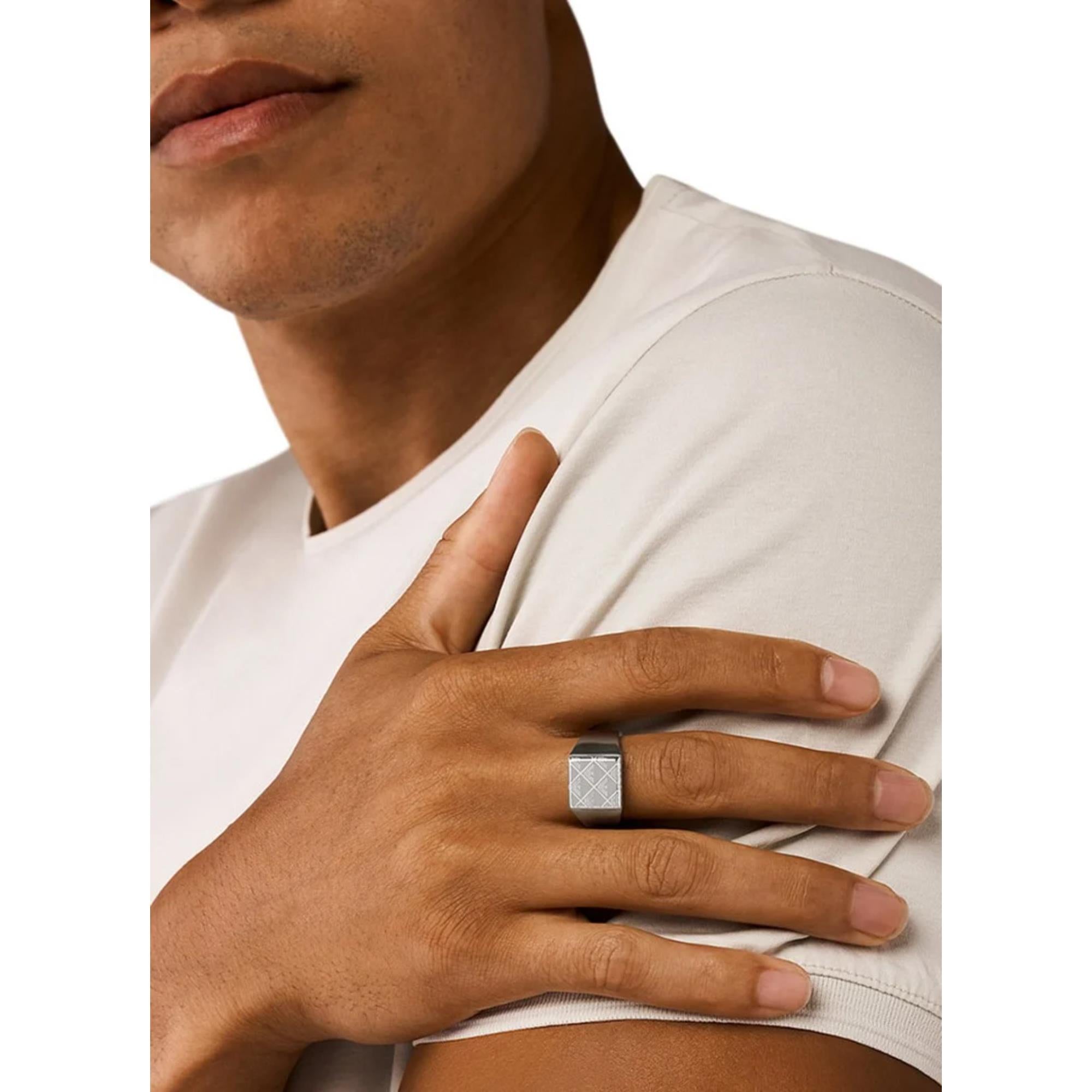 Emporio Armani Eagle Logo Men's ring Armani EGS3136040-11