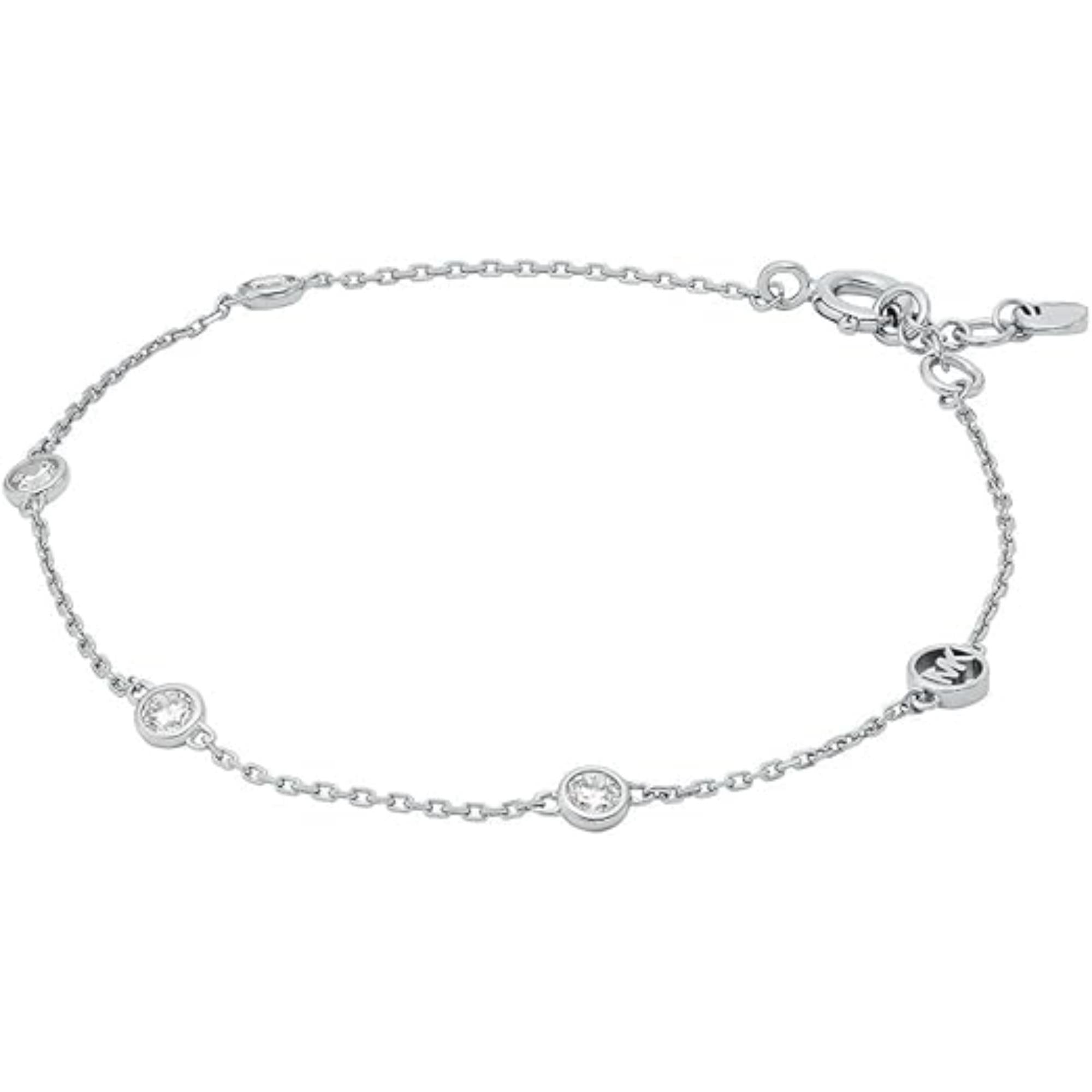 Michael Kors Sterling Silver Station Women's Bracelet  MKC1716CZ040