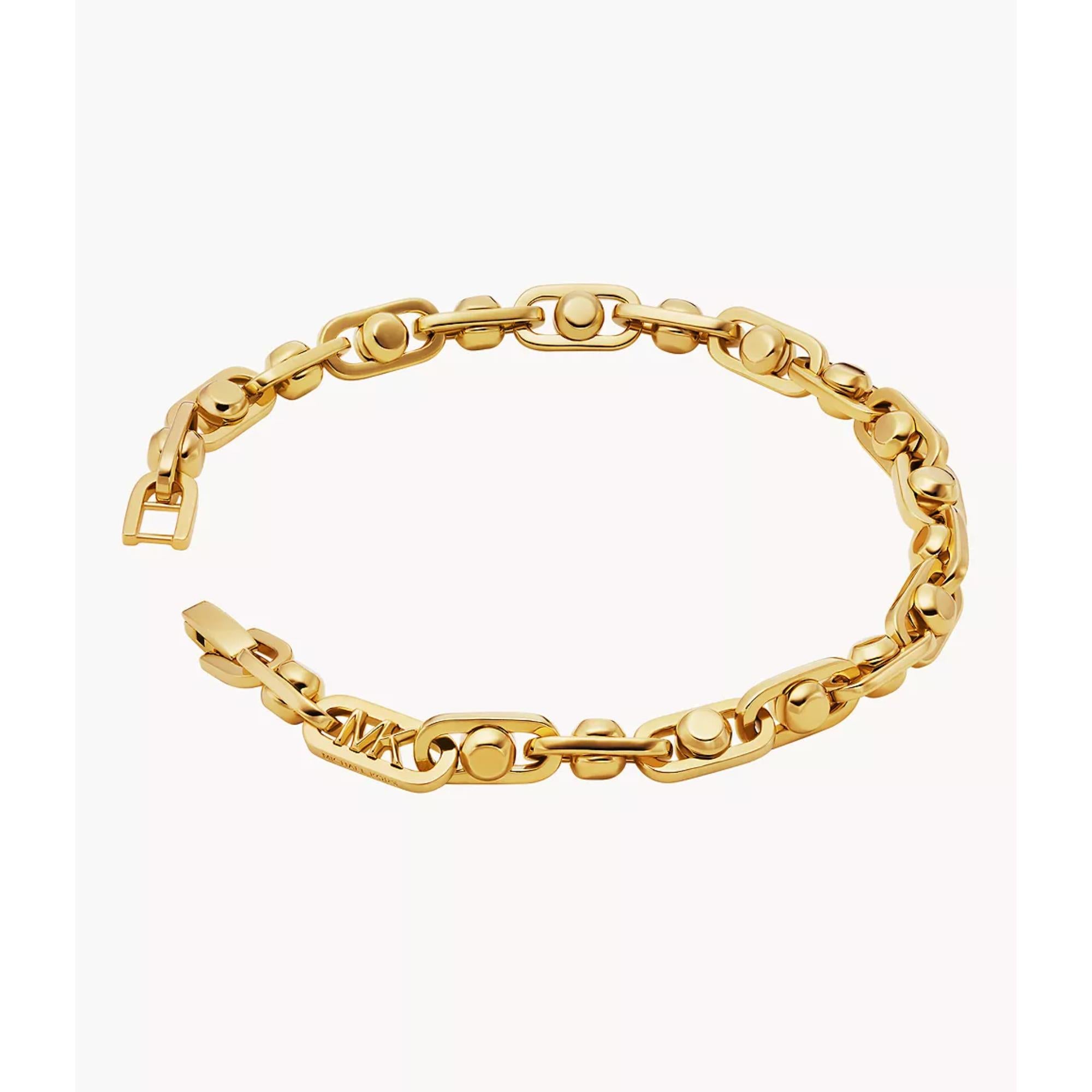 Michael Kors 14K Gold Astor Link Chain Women's Bracelet MKJ835700710