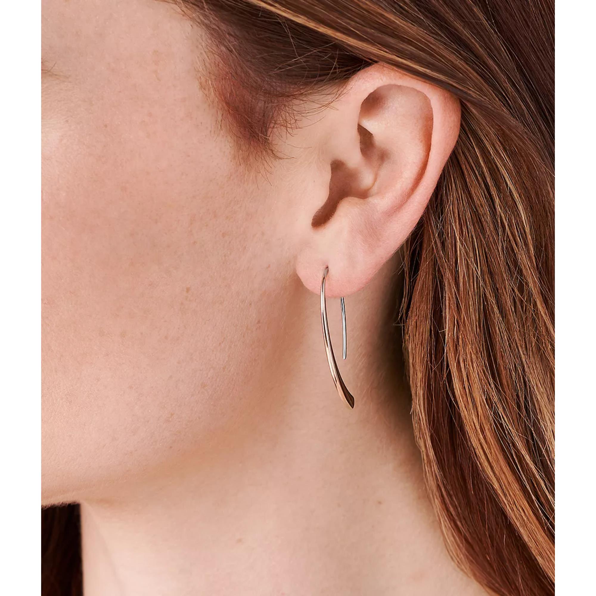 Skagen Kariana Rose Gold-Tone Threader Women's Earrings SKJ1212998