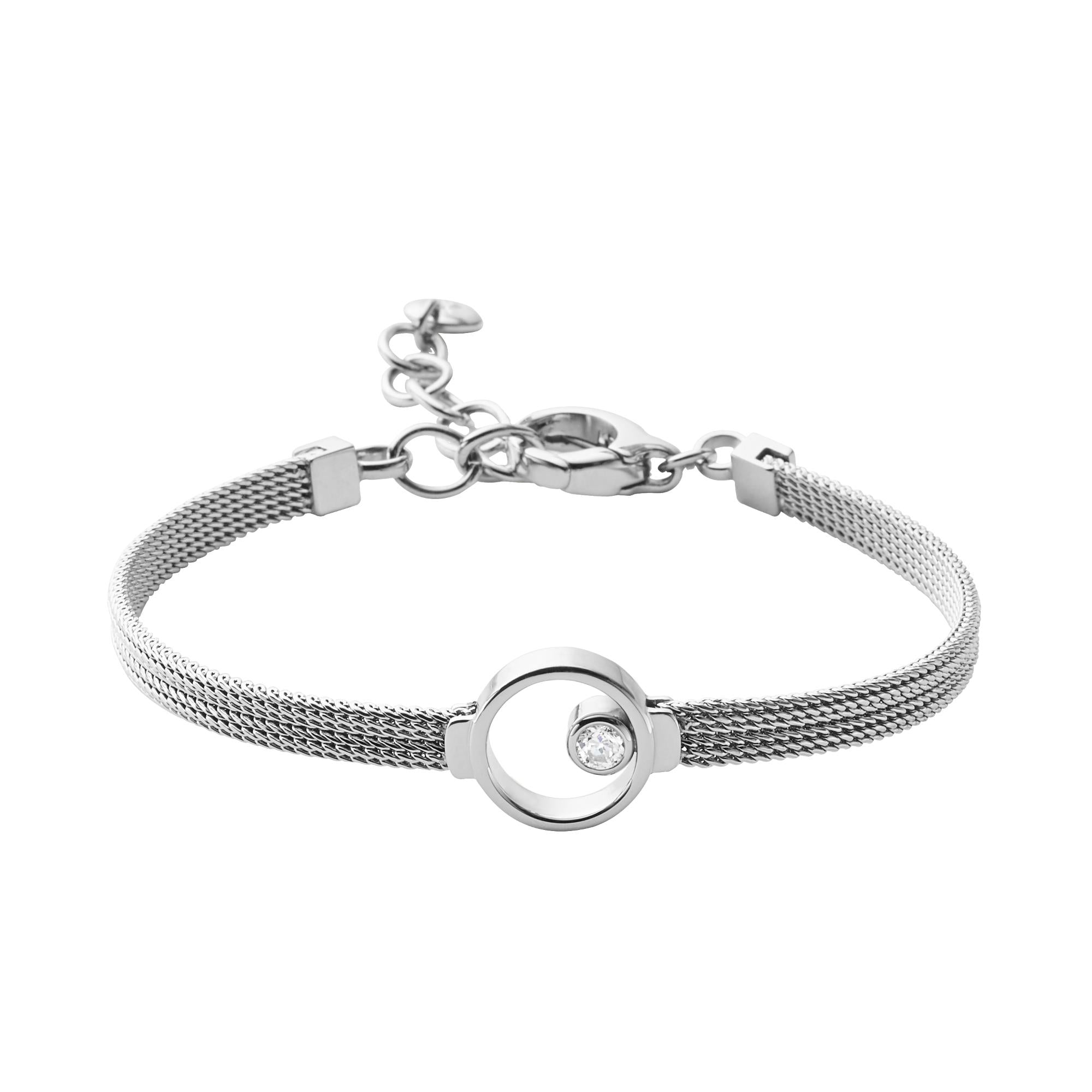 Skagen Linje Modern Silver-Tone Circle Women's Bracelet SKJ0834040