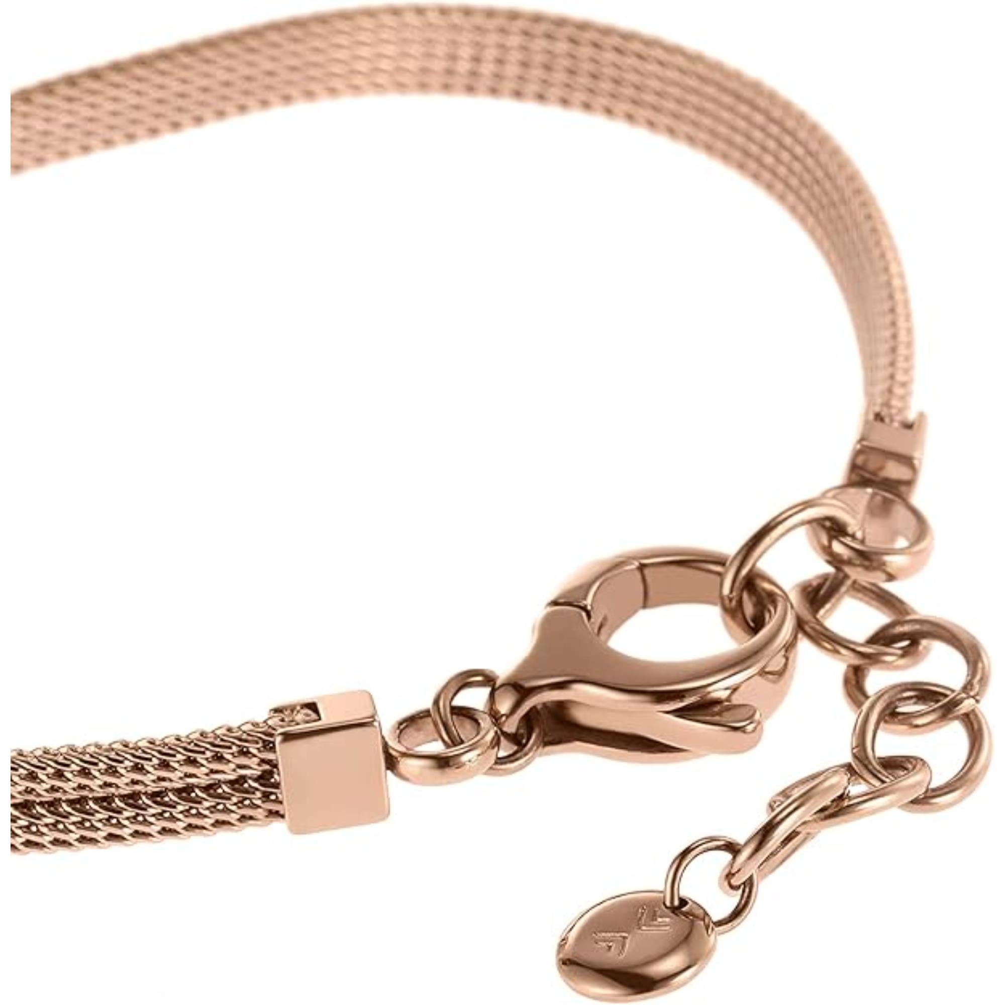 Skagen Linje Modern Rose Gold-Tone Circle Women's Bracelet SKJ0851791