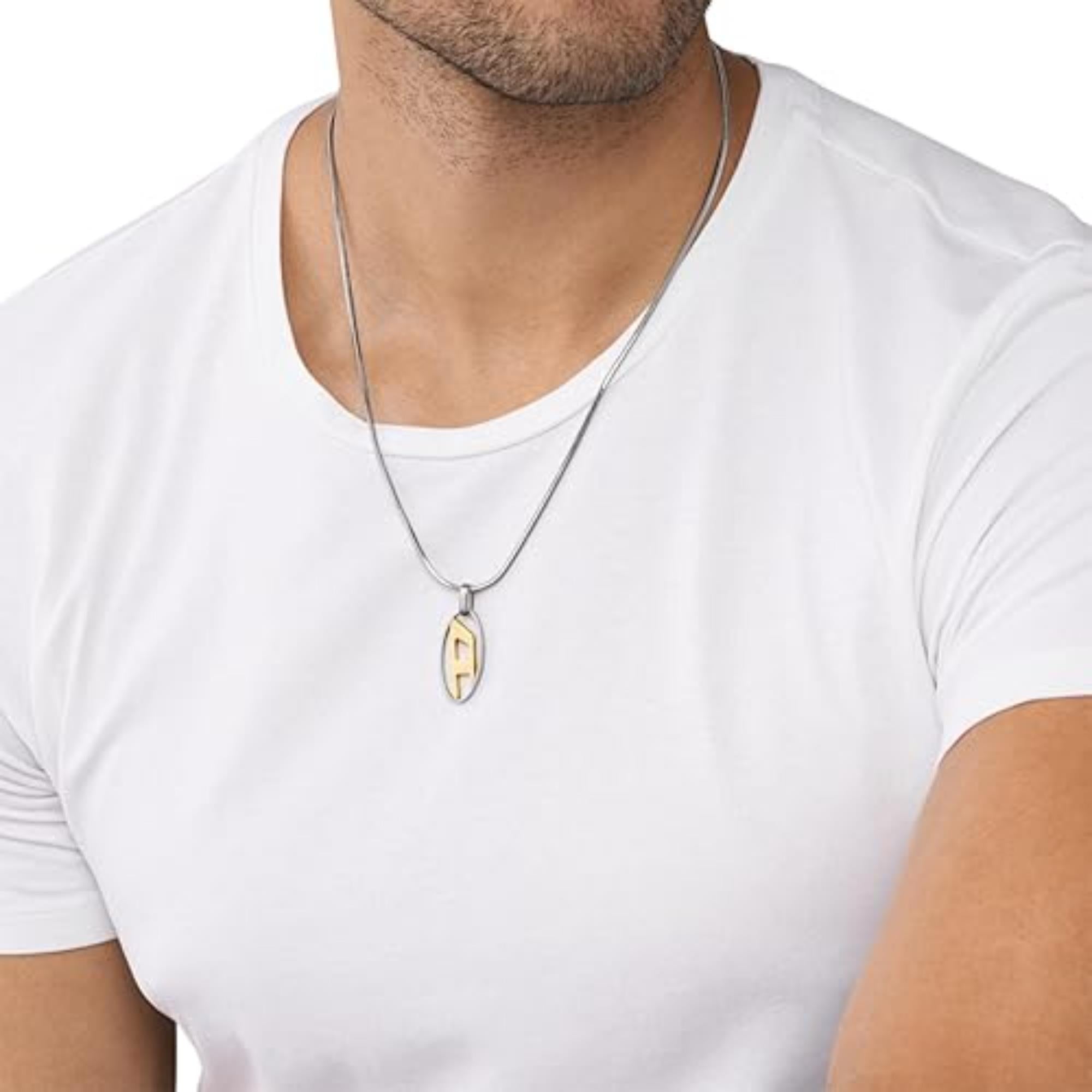 Diesel Stainless Steel Pendant Men's Necklace DX1421931