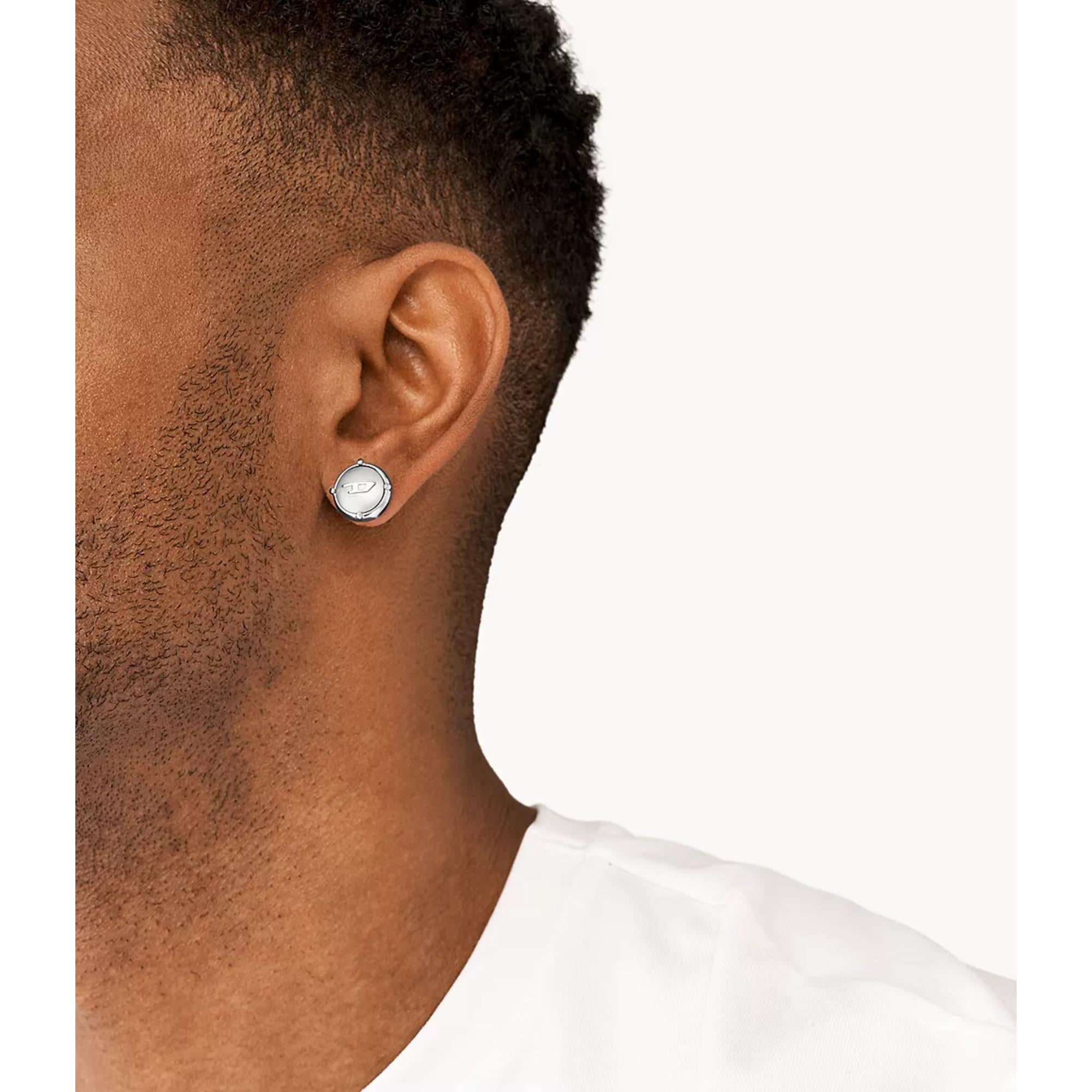 Diesel Unisex Stainless Steel Stud Earring DX1495040