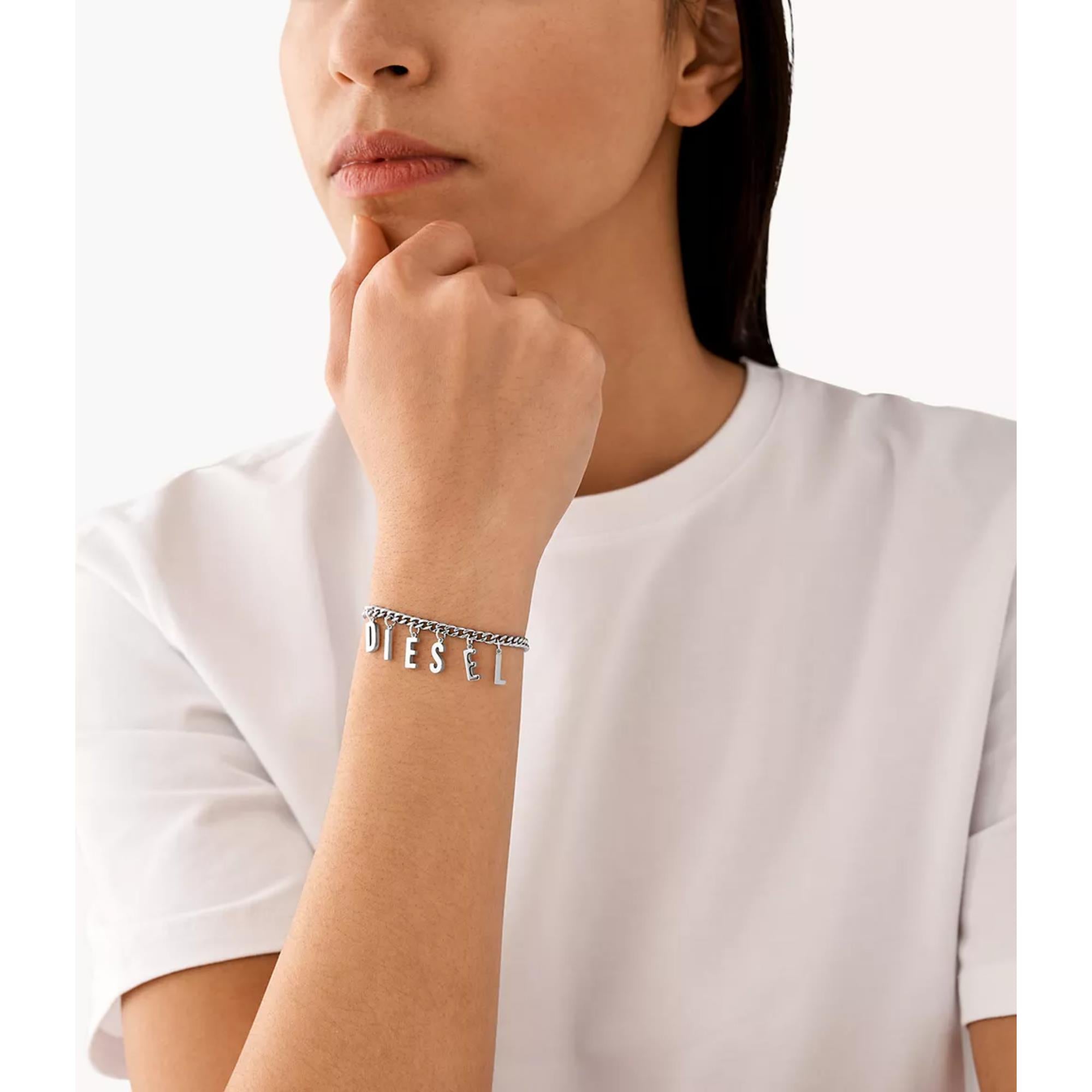 Diesel Unisex Stainless Steel Chain Bracelet/Anklet DX1493040