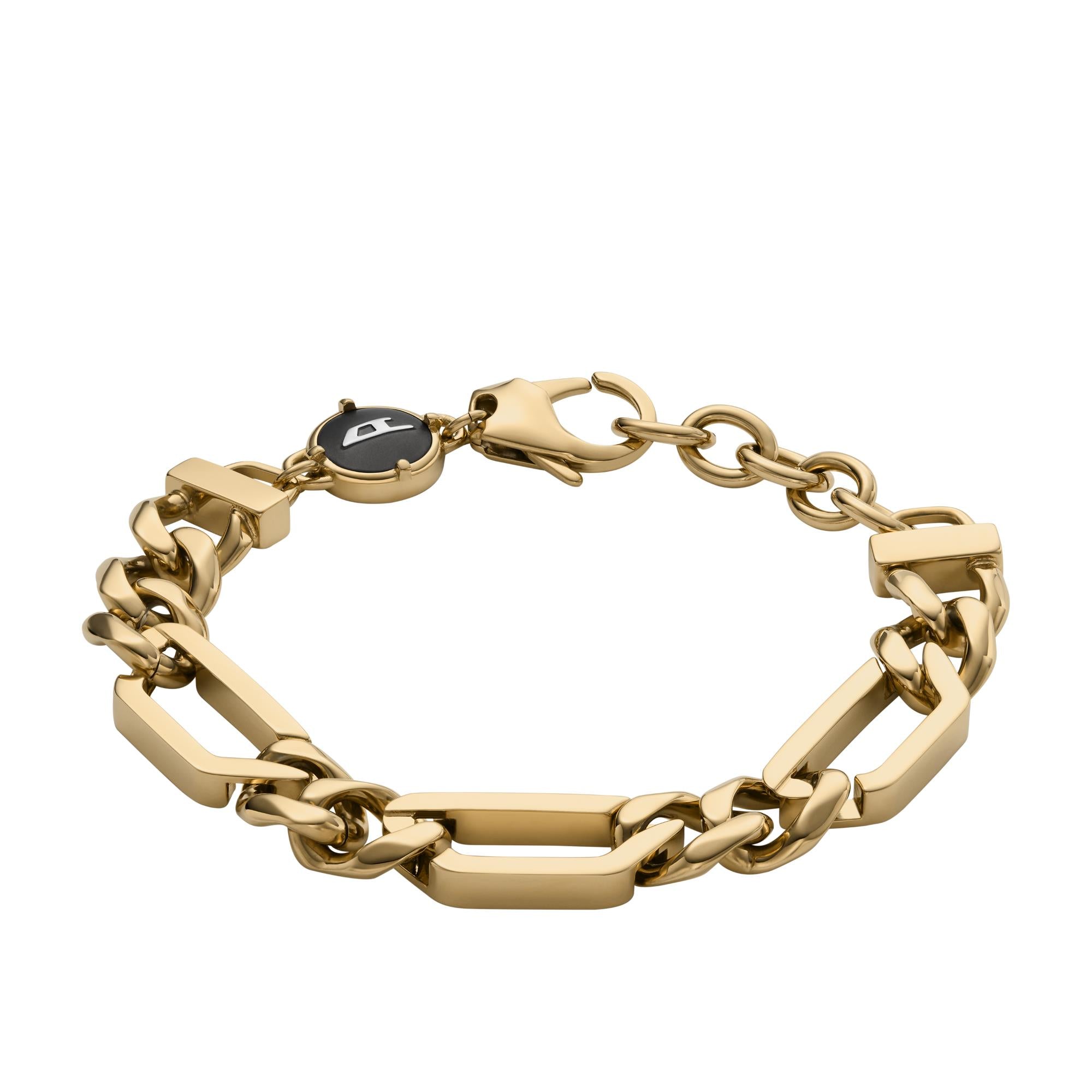 Diesel Gold-Tone Stainless Steel Chain Unisex Bracelet DX1471710