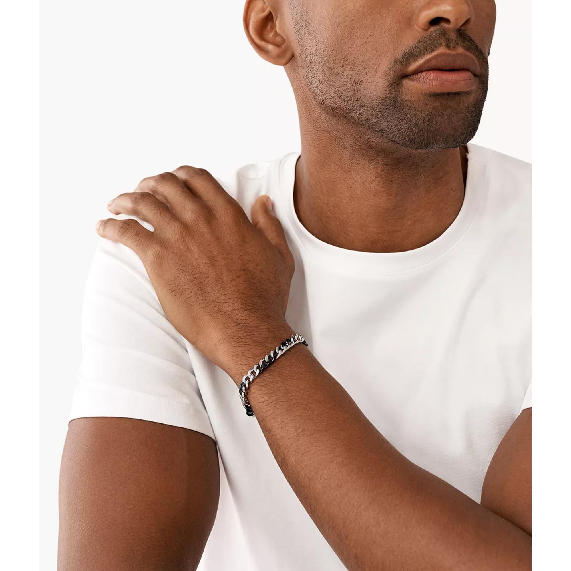 Diesel Two-Tone Stainless Steel Chain Unisex Bracelet DX1498931