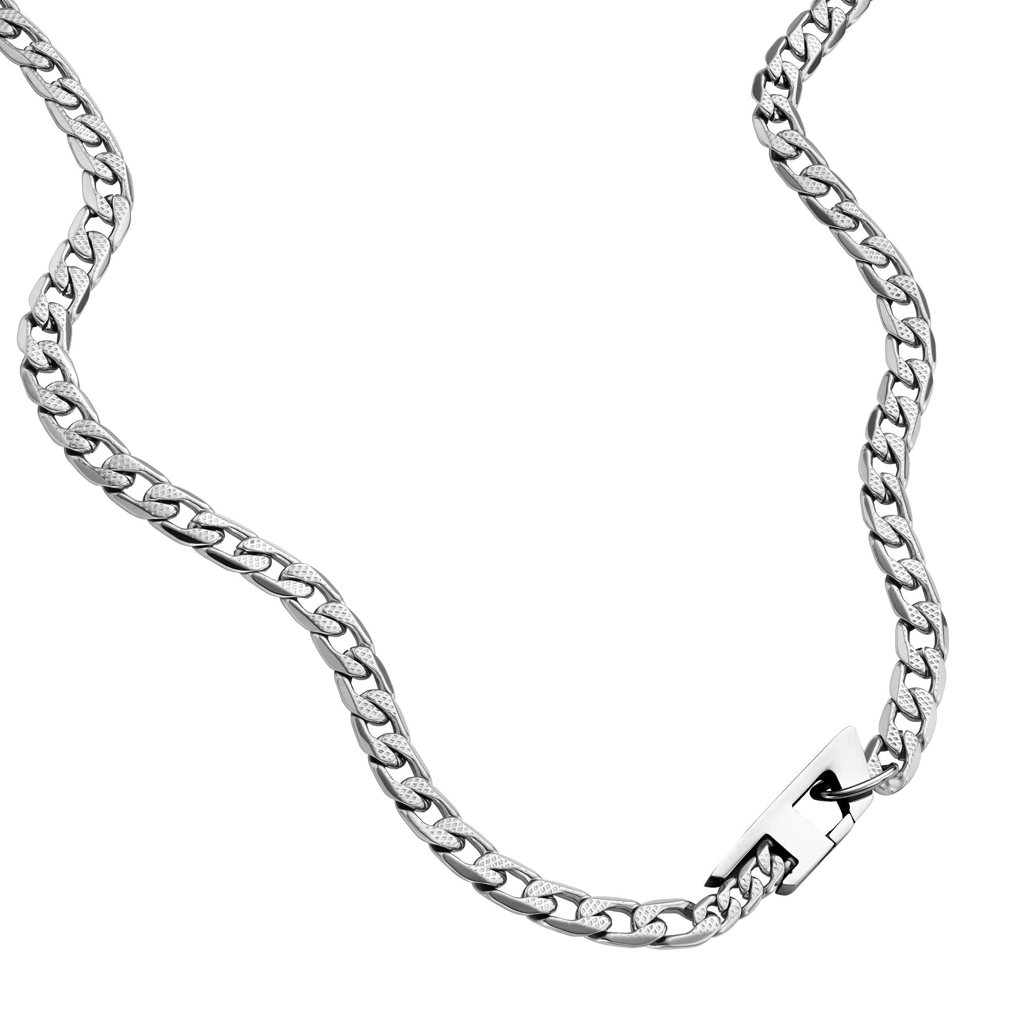 Diesel Stainless Steel Chain Unisex Necklace DX1497040