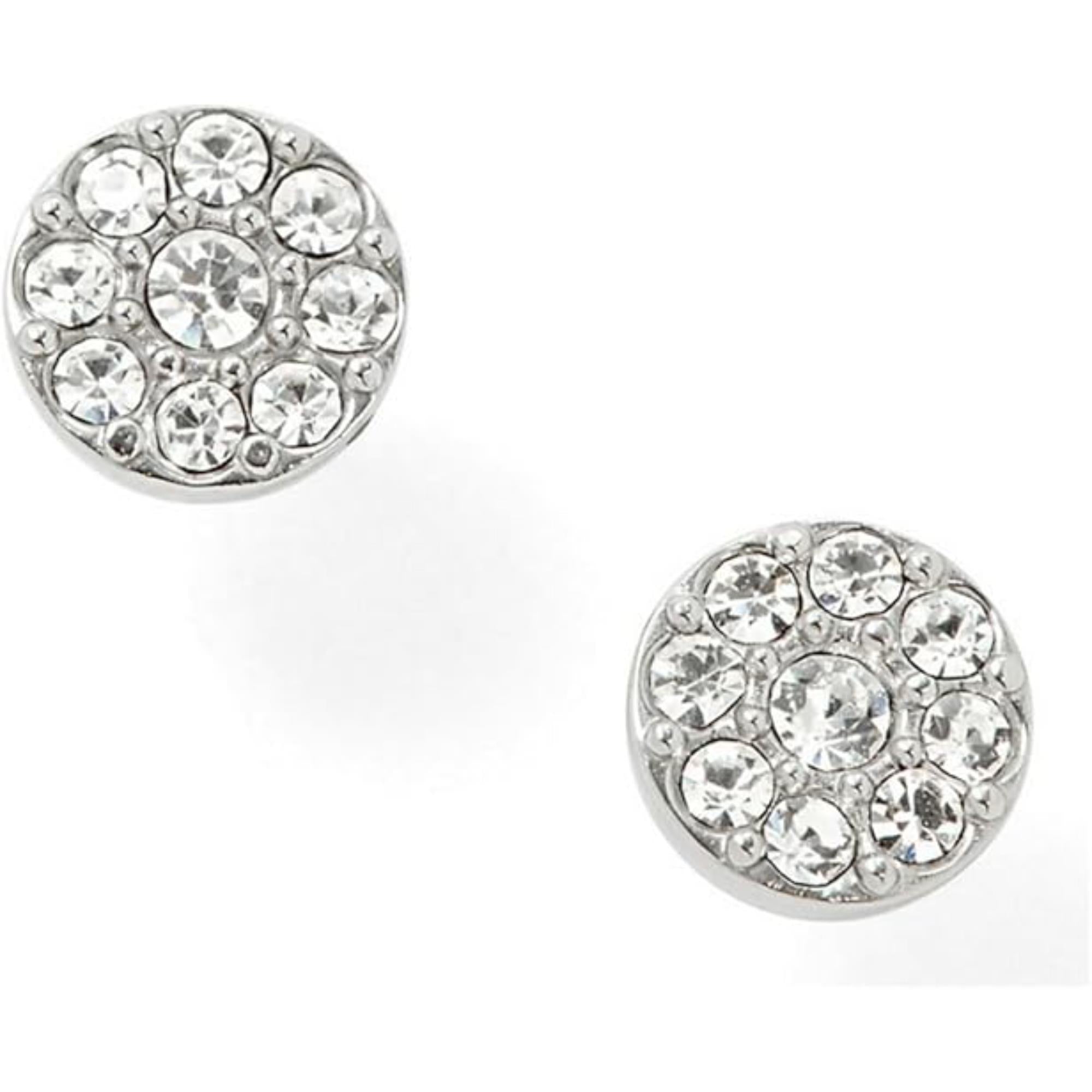 Fossil Sadie Disc Silver-Tone Stainless Steel Stud Women's Earrings JF00828040