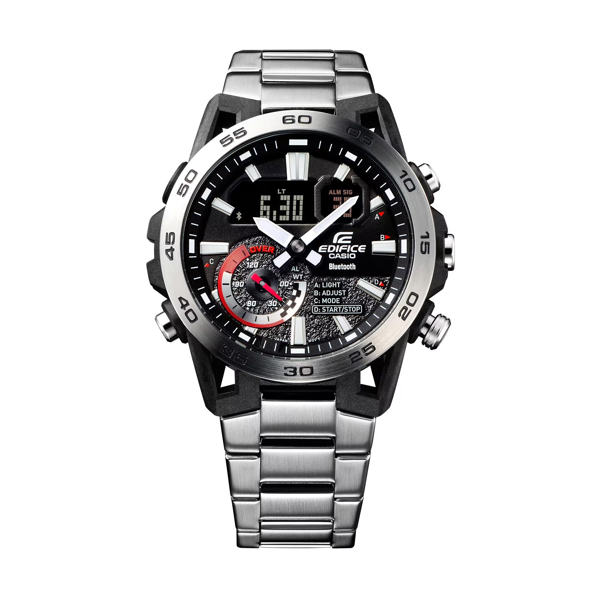 Casio Edifice Steel Bluetooth Carbon Resin Chronograph Mens Watch ECB-40D-1AEF