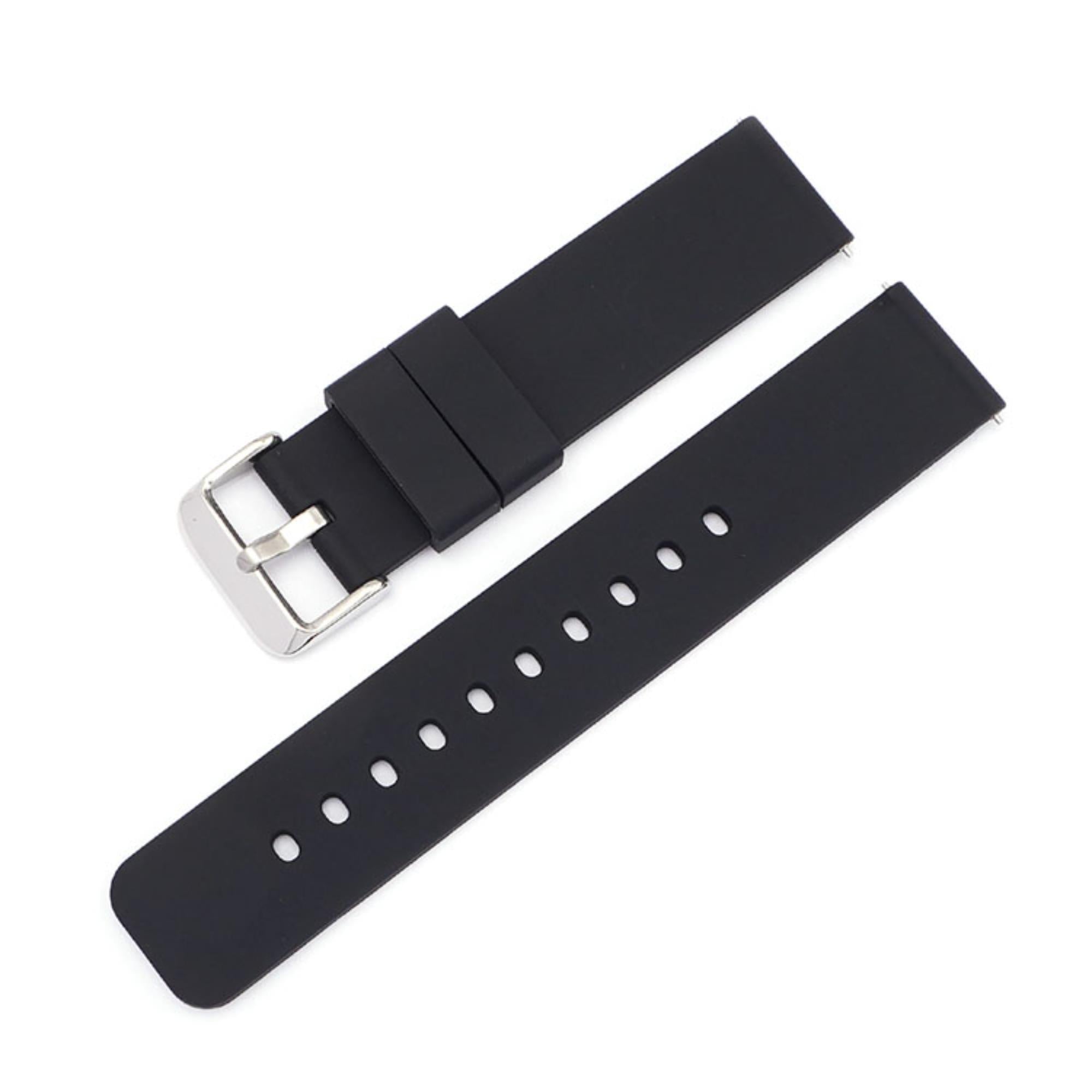 LBS Black Silicone QR Men's Watch Strap 857/20